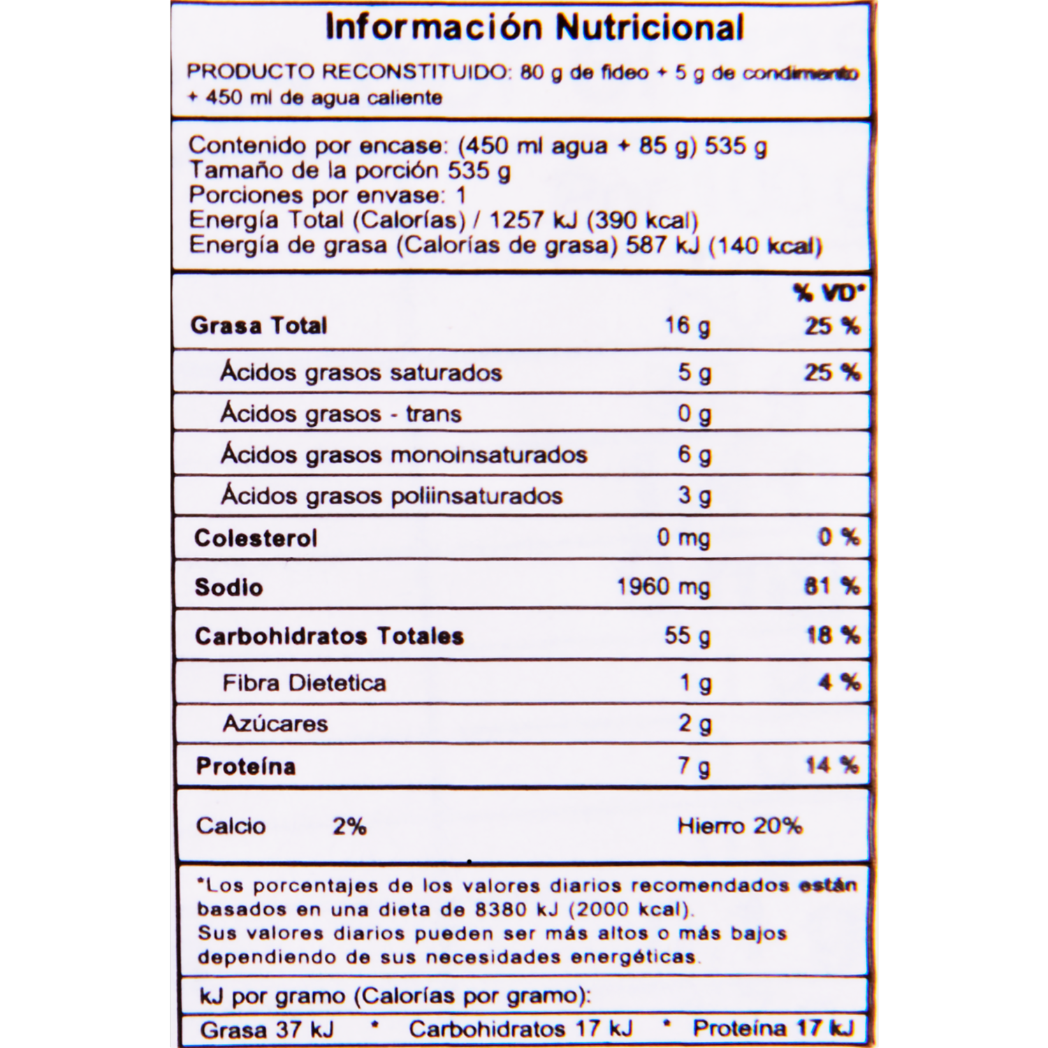 Rammen Sabor A Pollo NISSIN 85 G