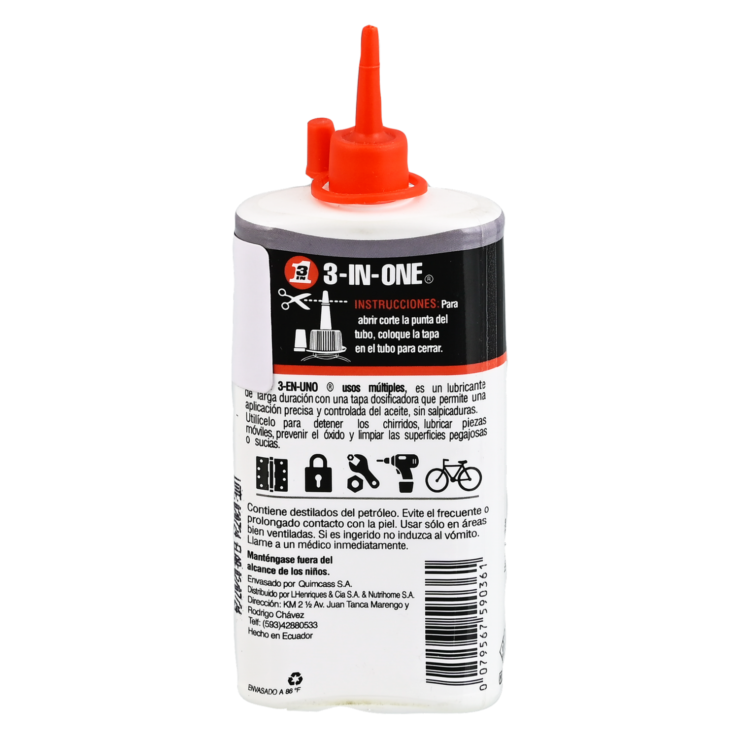 Lubricante En Aceite 90Ml 3-EN-UNO Unidad