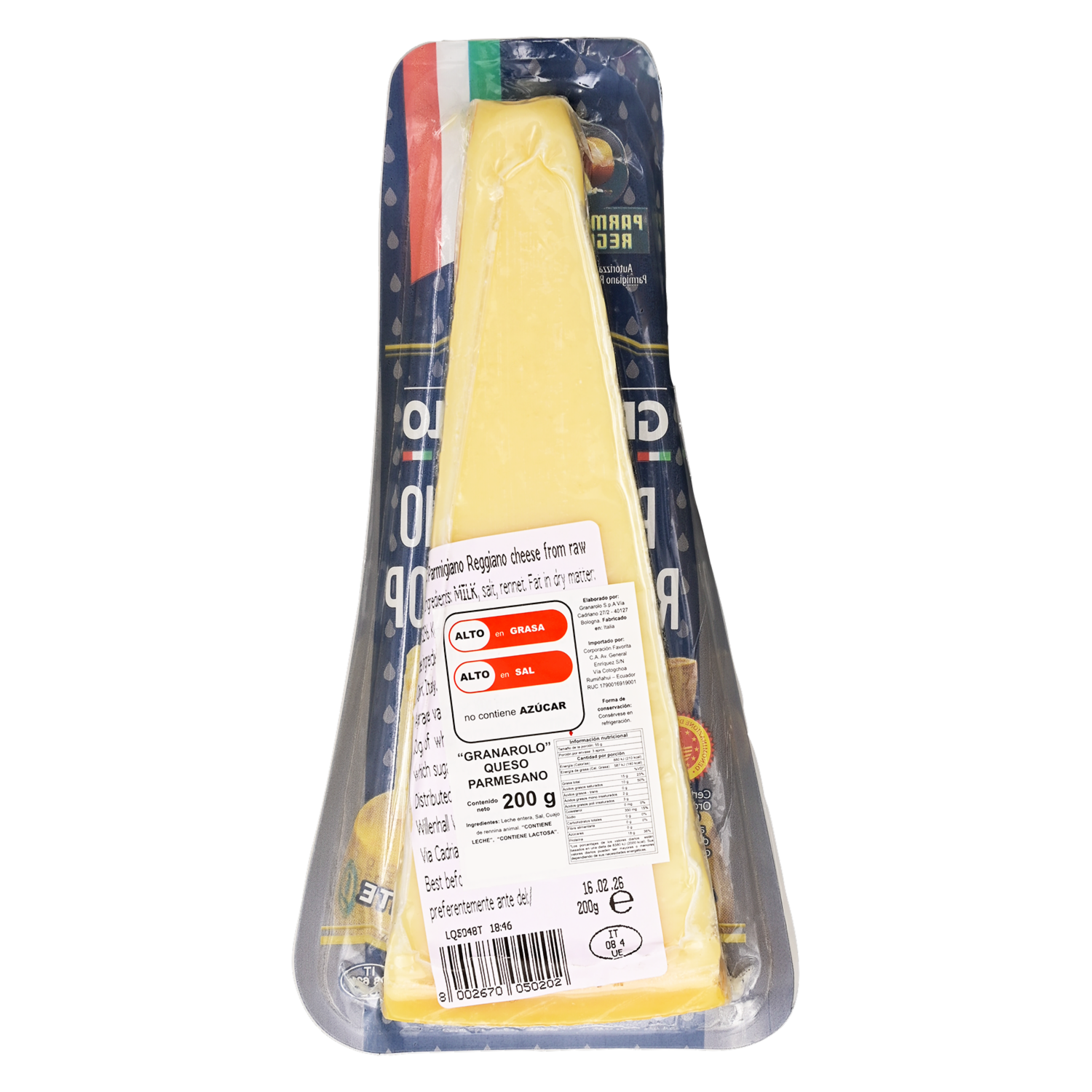 Queso Parmigiano Reggiano GRANAROLO 200 G