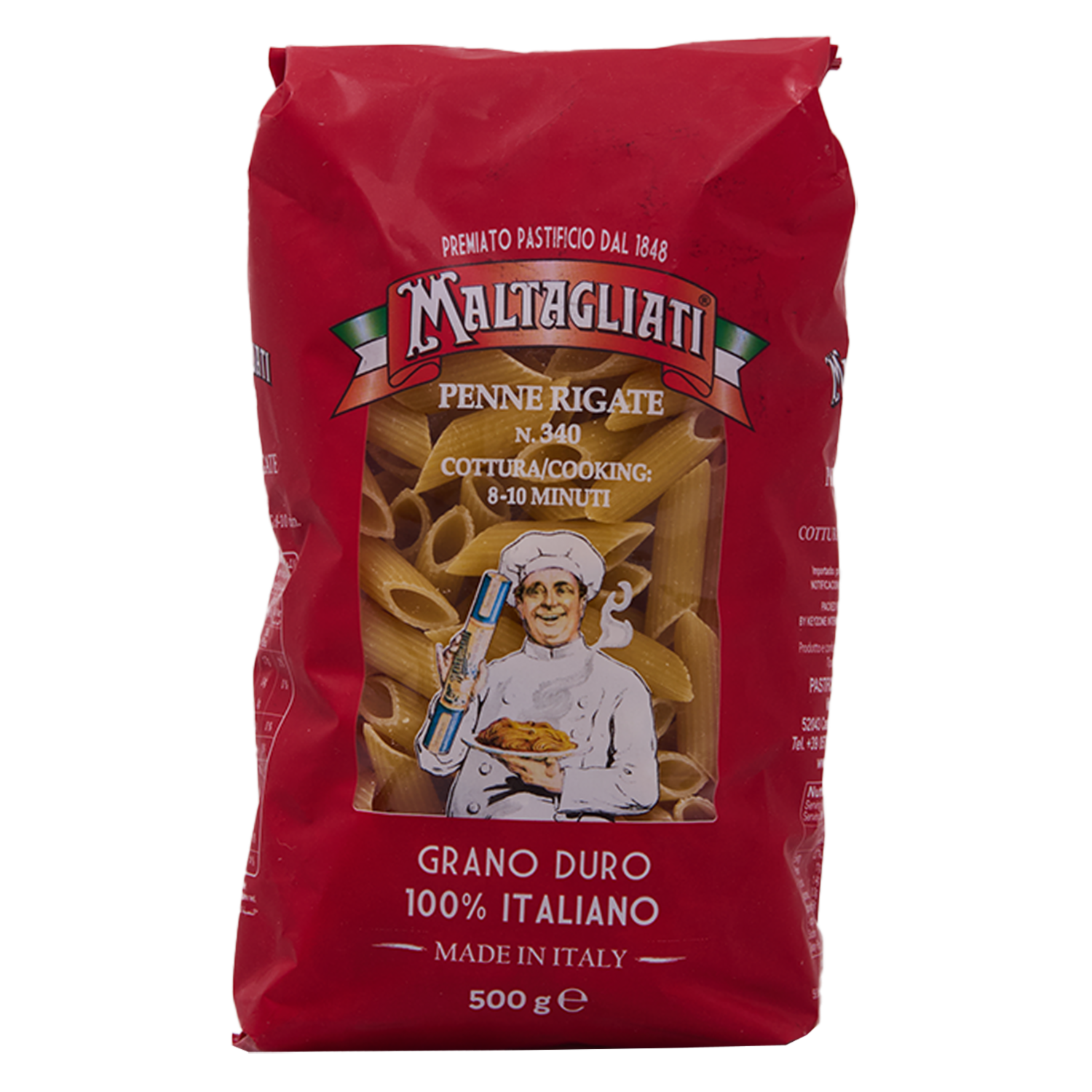 Fideos Penne Rigatte MALTAGLIATI Funda