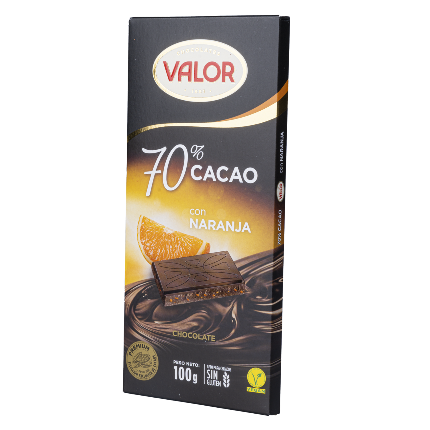 Chocolate Negro Sabor A Naranja VALOR 100 G