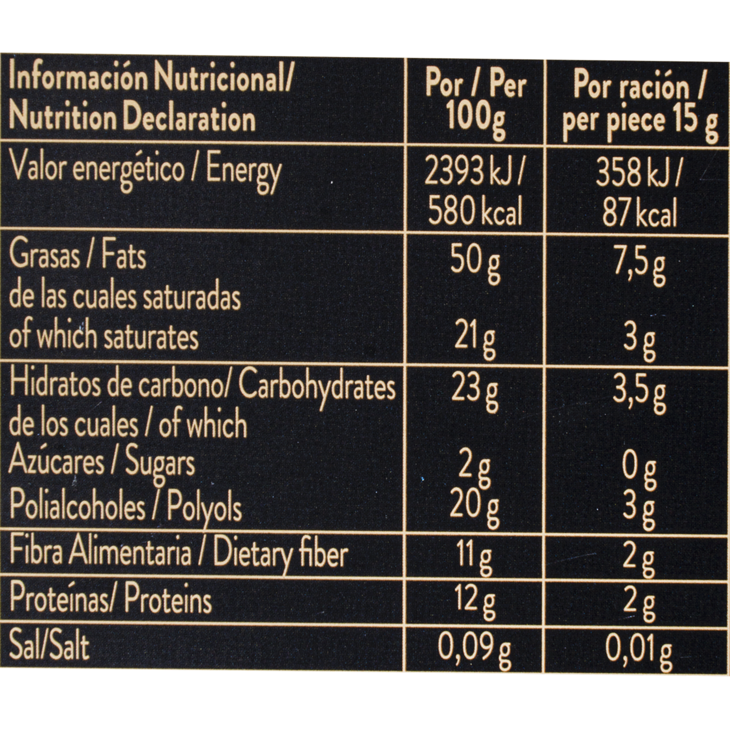 Chocolate Negro Con Almendras Sin Azúcar Añadida TORRAS 150 G