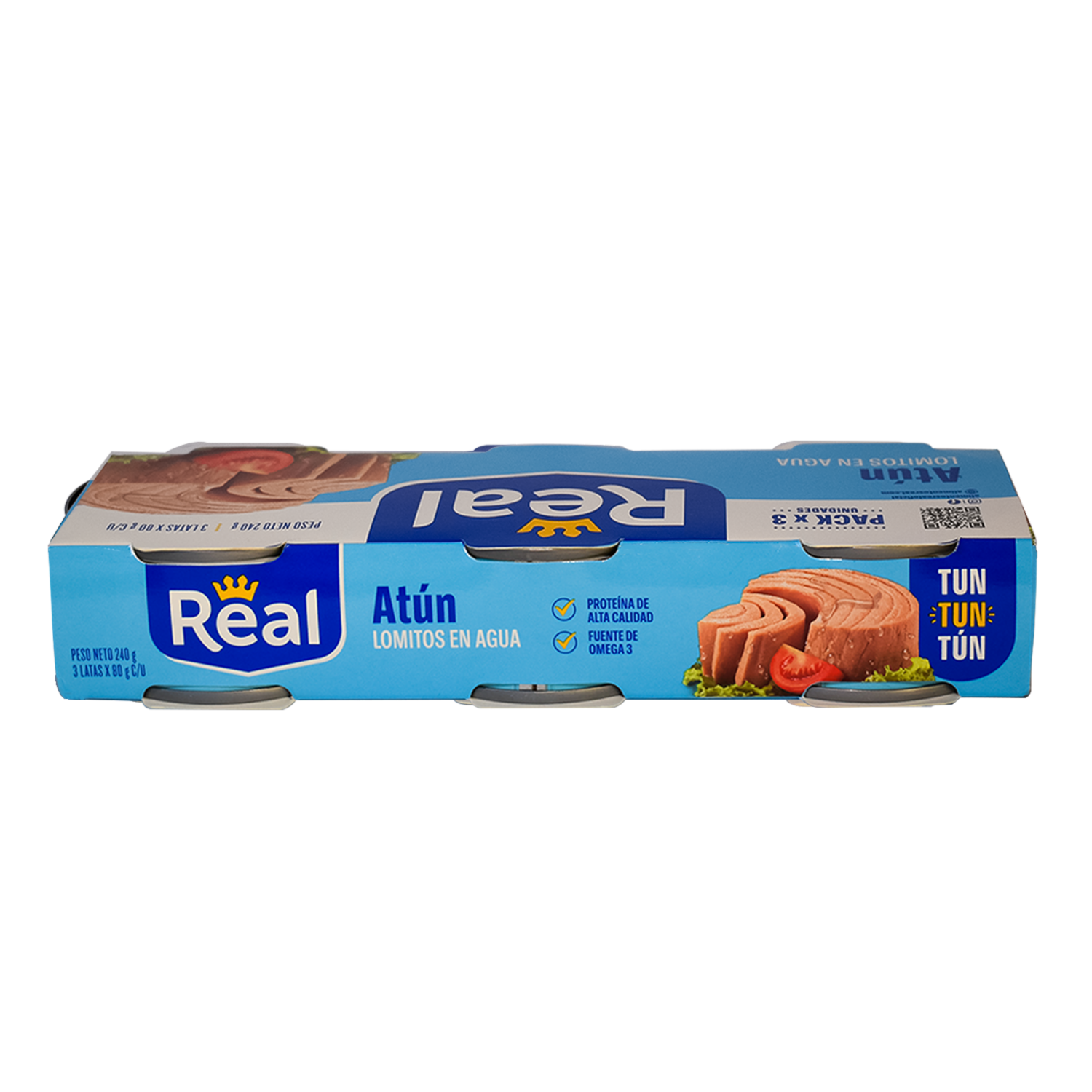 Atún Lomitos En Agua REAL 3 X 80 G