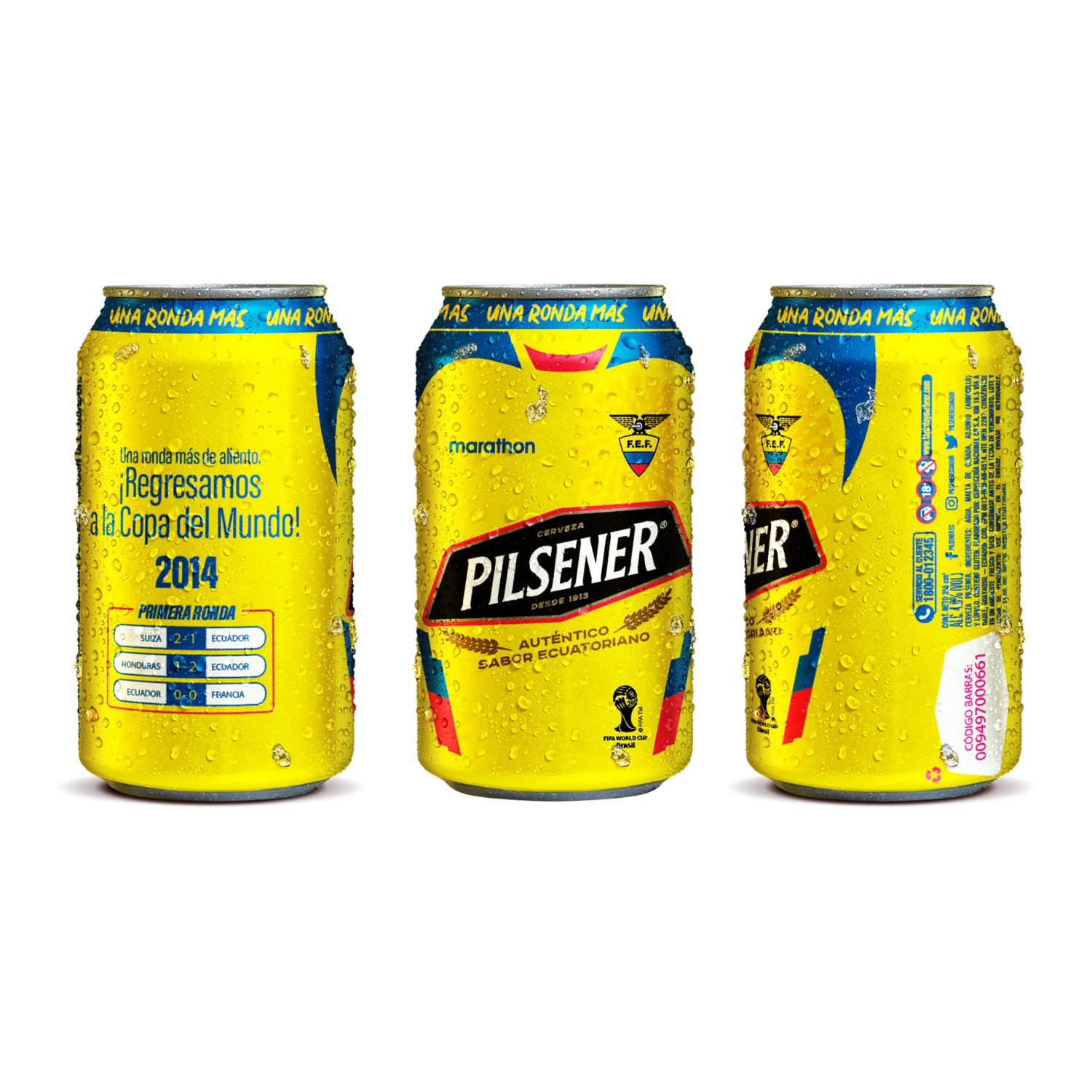 Cerveza Una Ronda Más PILSENER Six Pack Latas 355 Ml