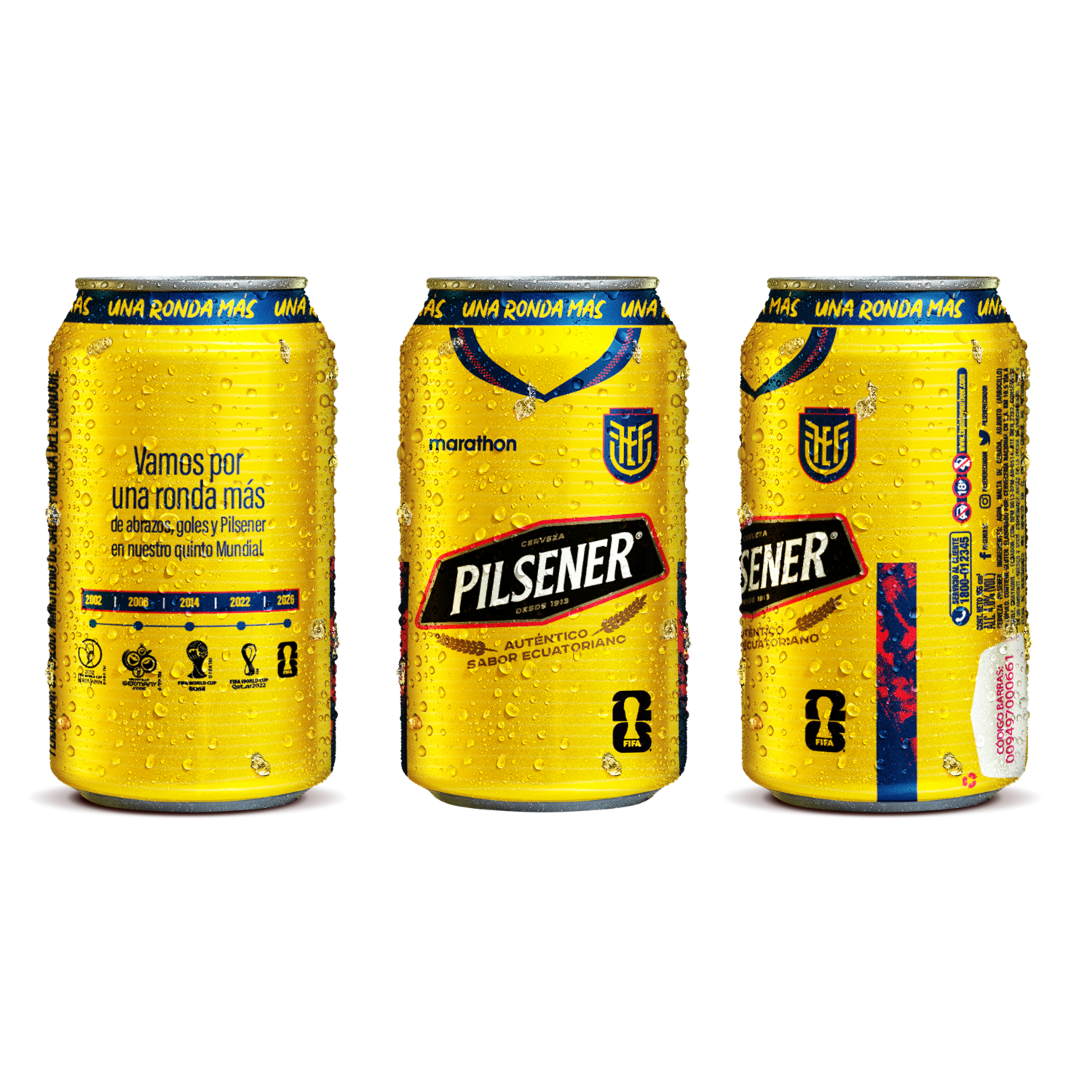 Cerveza Una Ronda Más PILSENER Six Pack Latas 355 Ml