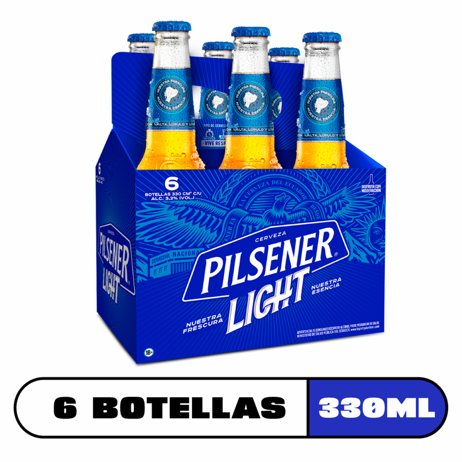 Cerveza Light Twist Off PILSENER 6 X 330 Ml
