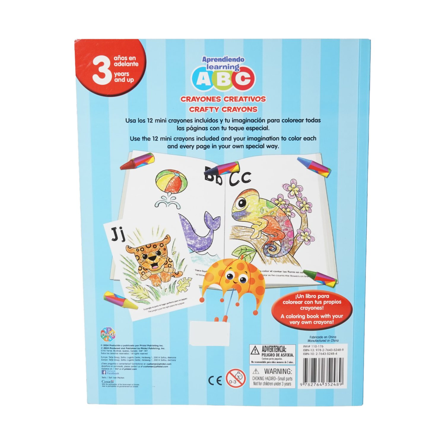 Libro Crayones Creativos  Bilingües MR.BOOKS 20 Páginas