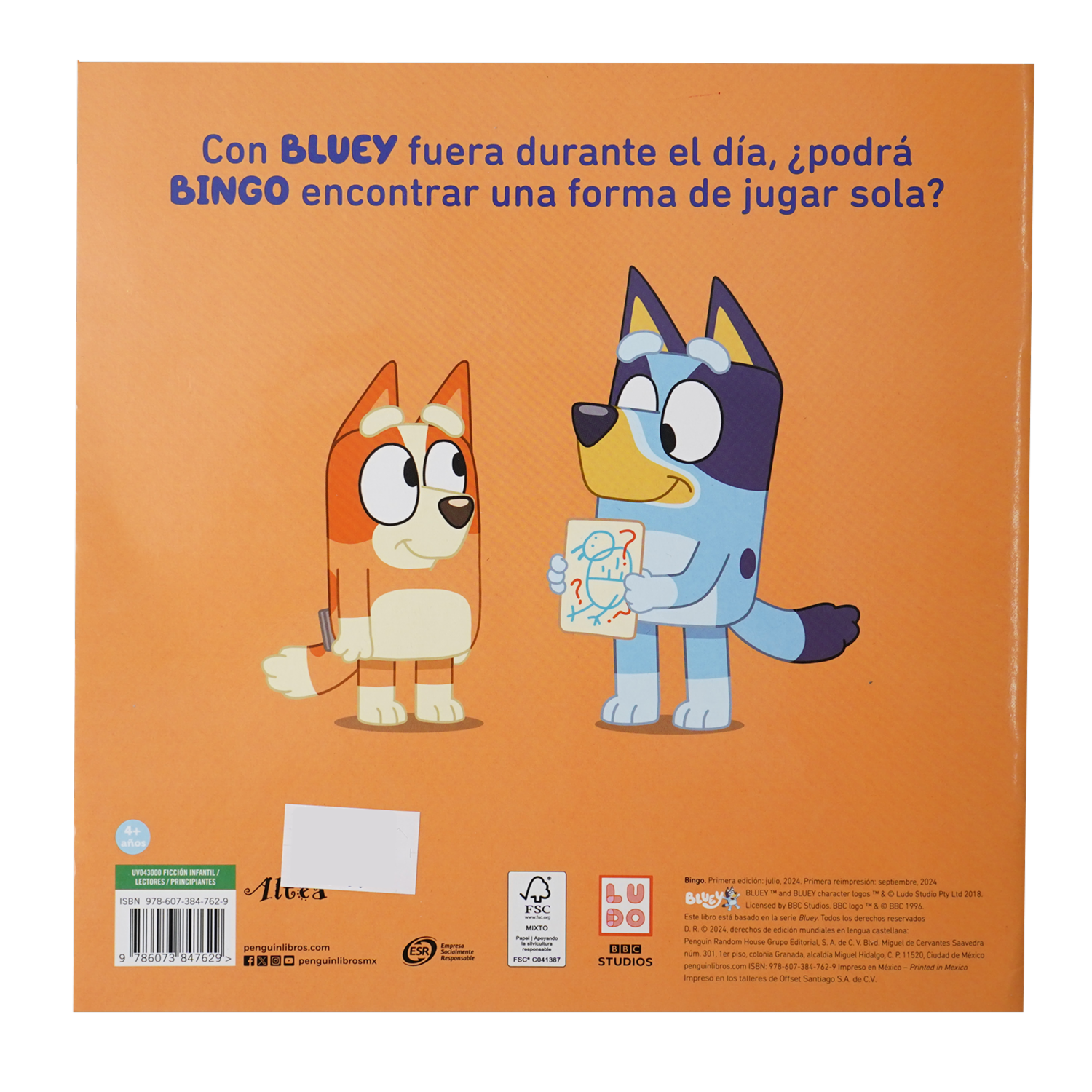 Libros Bluey Bingo DISNEY 25 Páginas