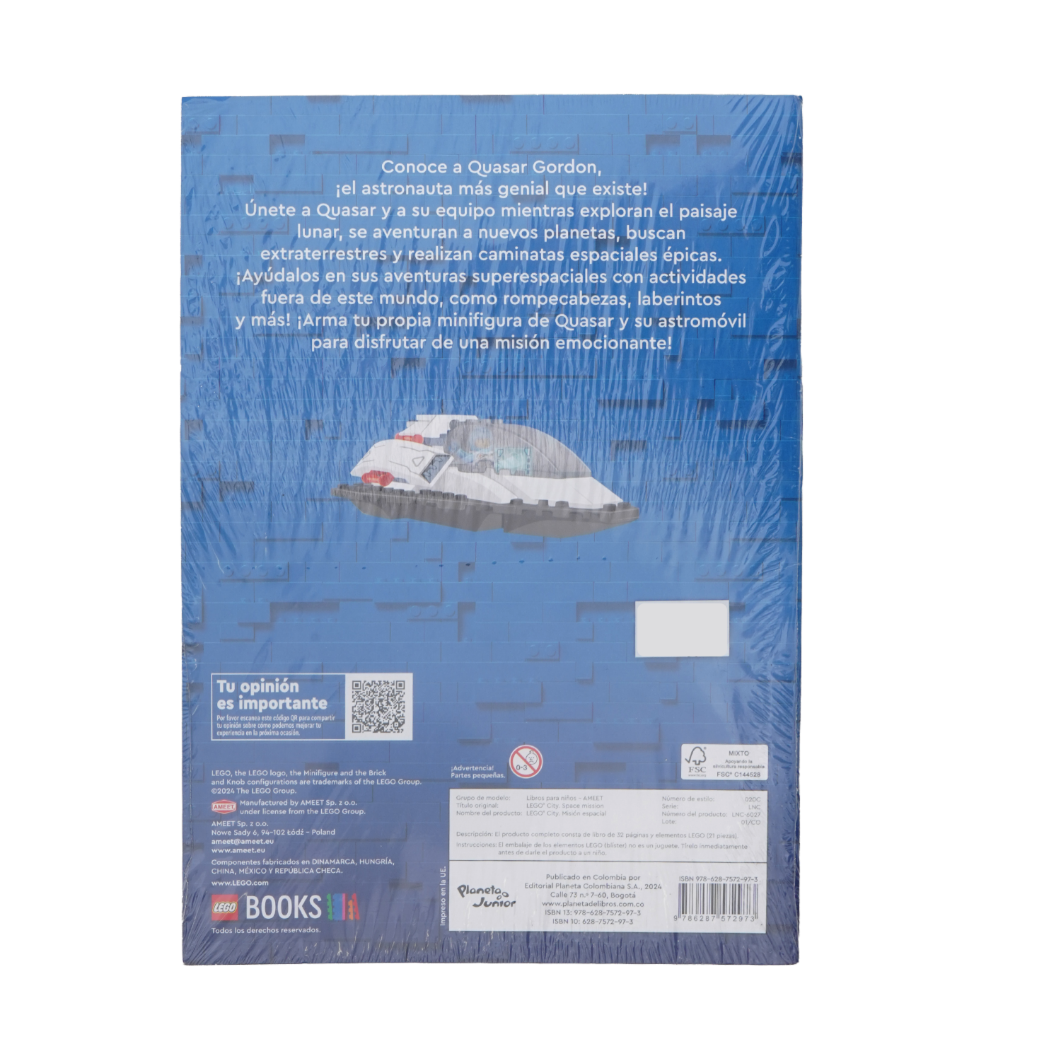 Libro Misión Espacial Lego PLANETA 26 Páginas