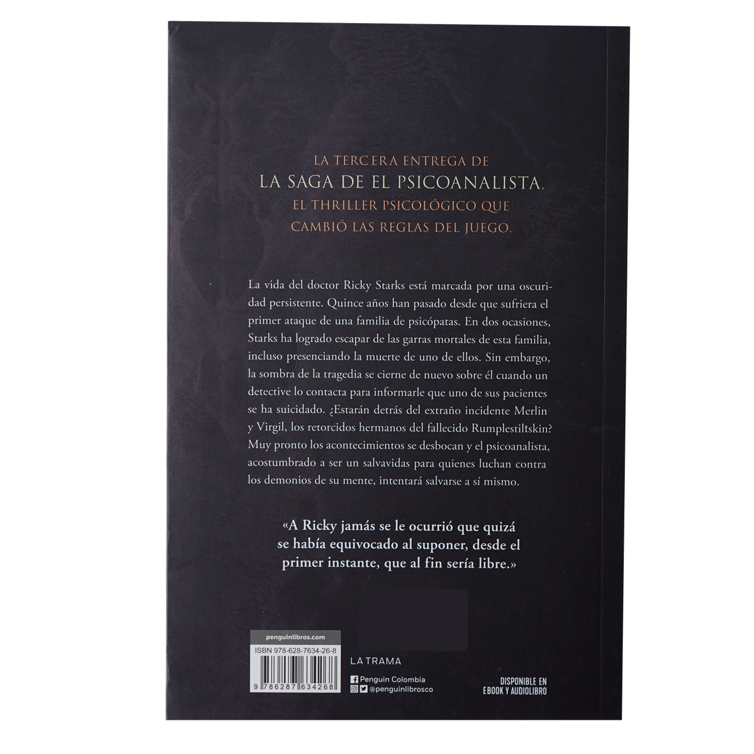 Libro El Psicoanalista En La Mira ALFAGUARA 528 Páginas