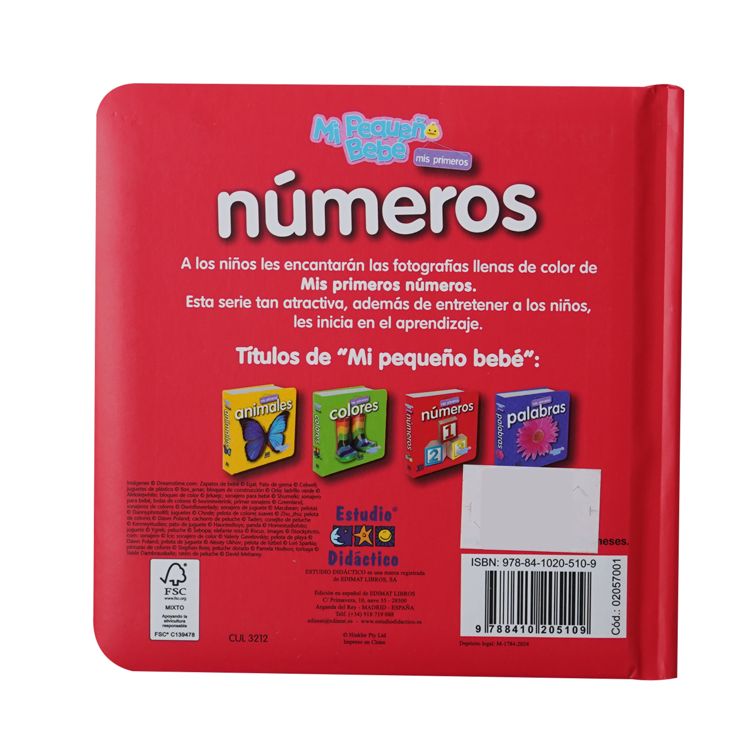 Libros Mis Primeros Números EDIMAT 25 Páginas