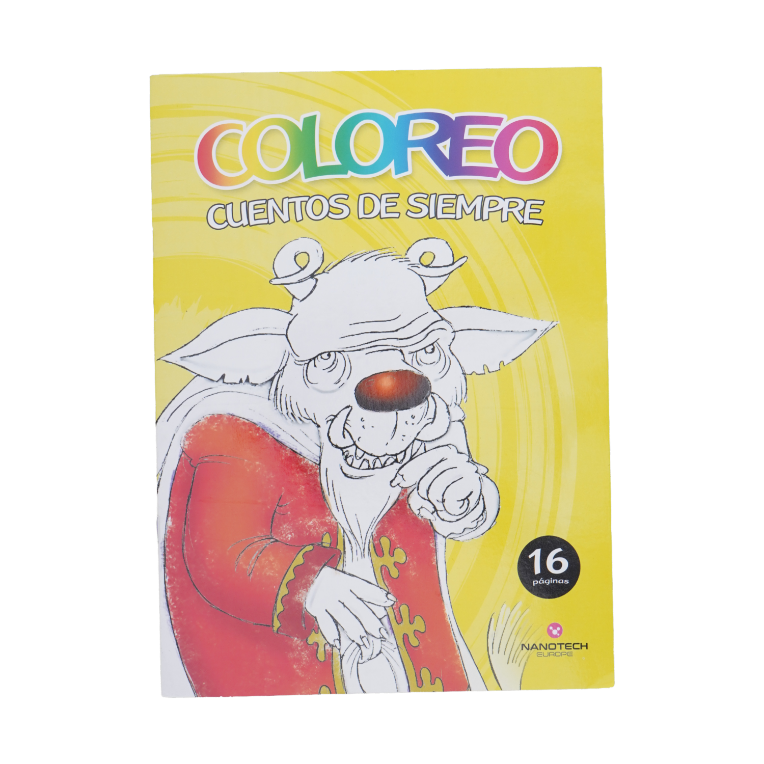 Libro Coloreo Cuentos De Siempre Amarillo EDIMAT 16 Páginas