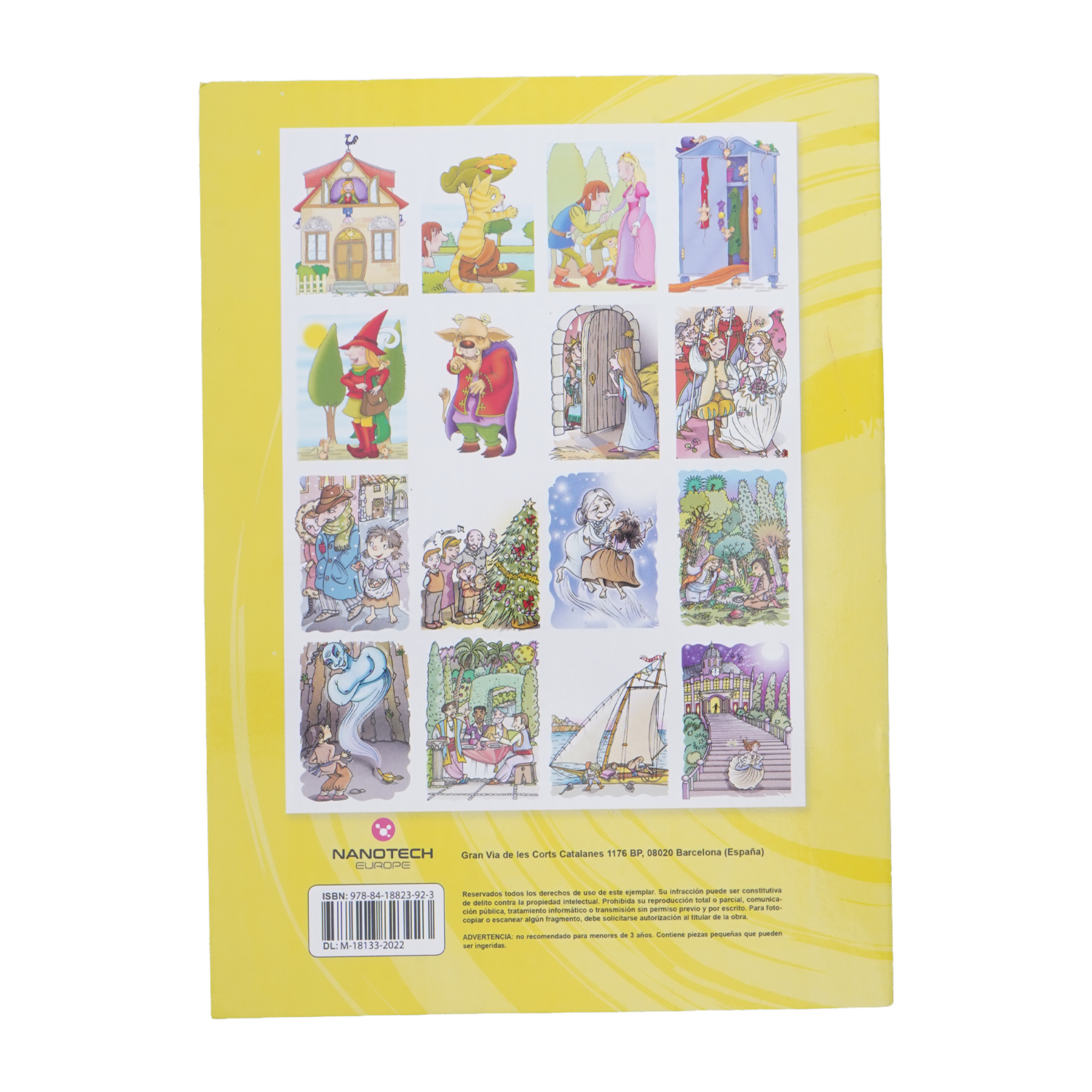 Libro Coloreo Cuentos De Siempre Amarillo EDIMAT 16 Páginas