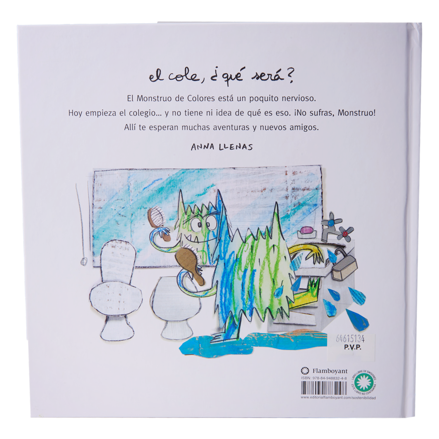 Libro El Monstruo De Colores Va Al Cole FLAMBOYANT 20 Páginas