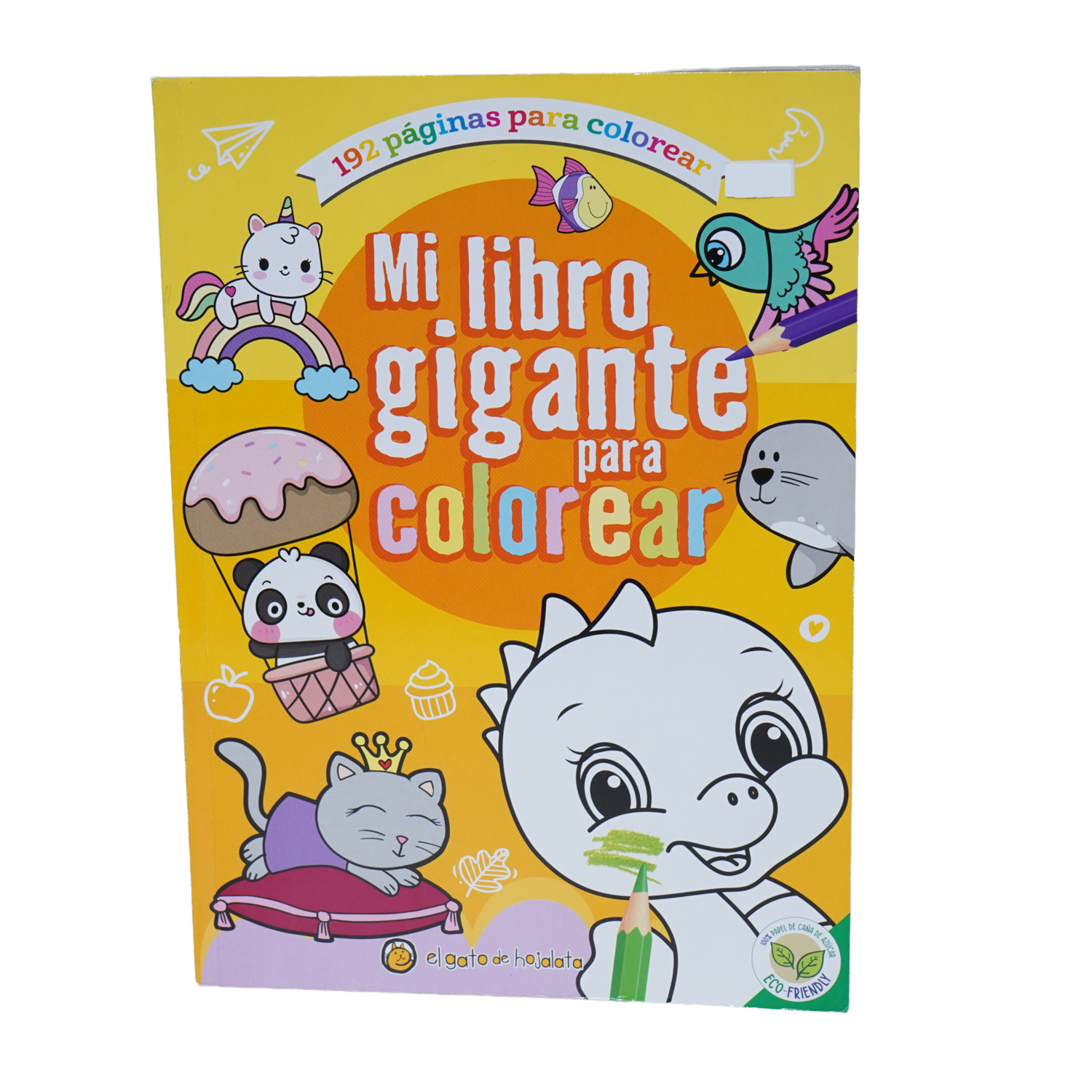 Libro Gigante Para Colorear Naranja 2 MR.BOOKS 60 Páginas