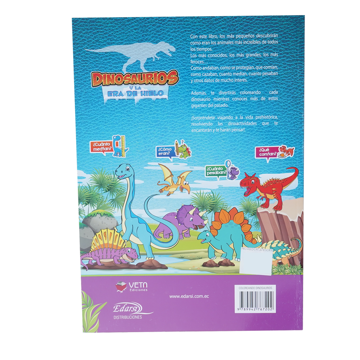 Libro Dinosaurios Y La Era Del Hielo VETA EDICIONES 64 Páginas