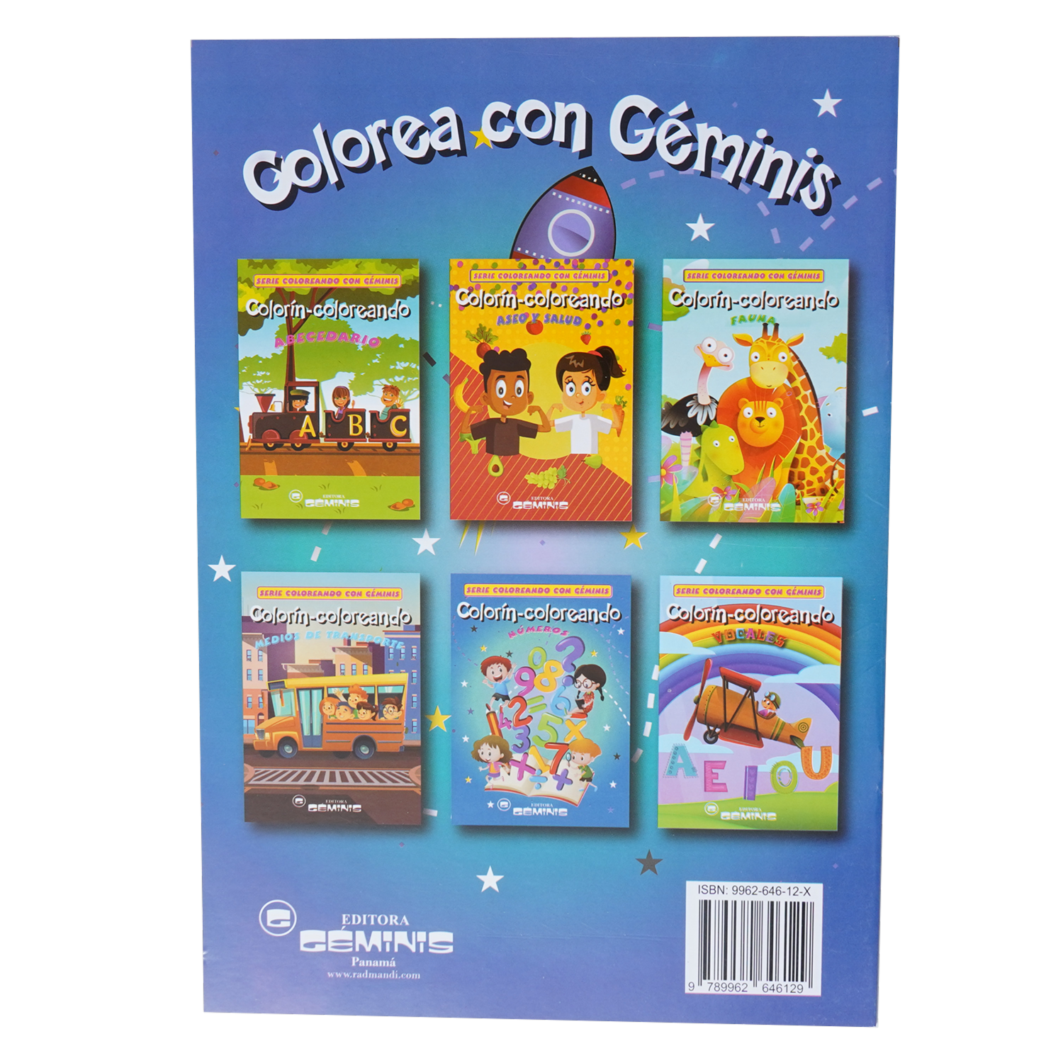 Libro Colorín Coloreando Números RADMANDÍ 16 Páginas