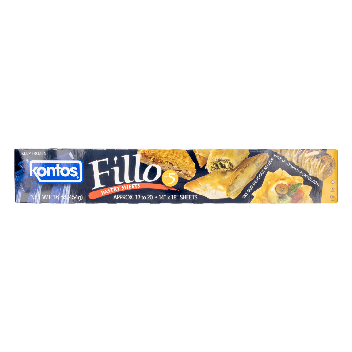 Masa Filo Láminas Nro. 5 KONTOS 454 G