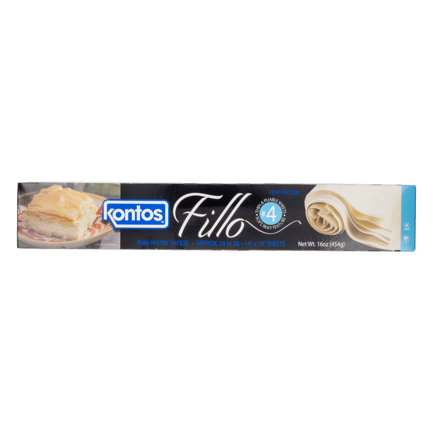 Masa Filo Láminas Nro. 4 KONTOS 454 G