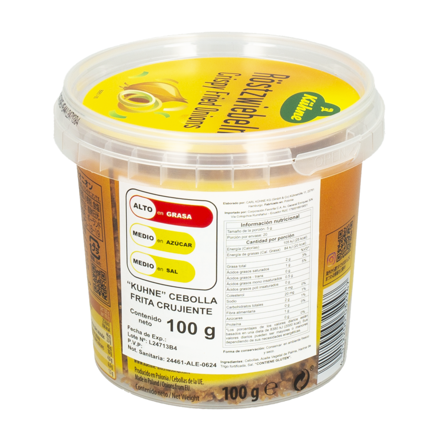 Cebolla Frita Crujiente KÜHNE 100 G