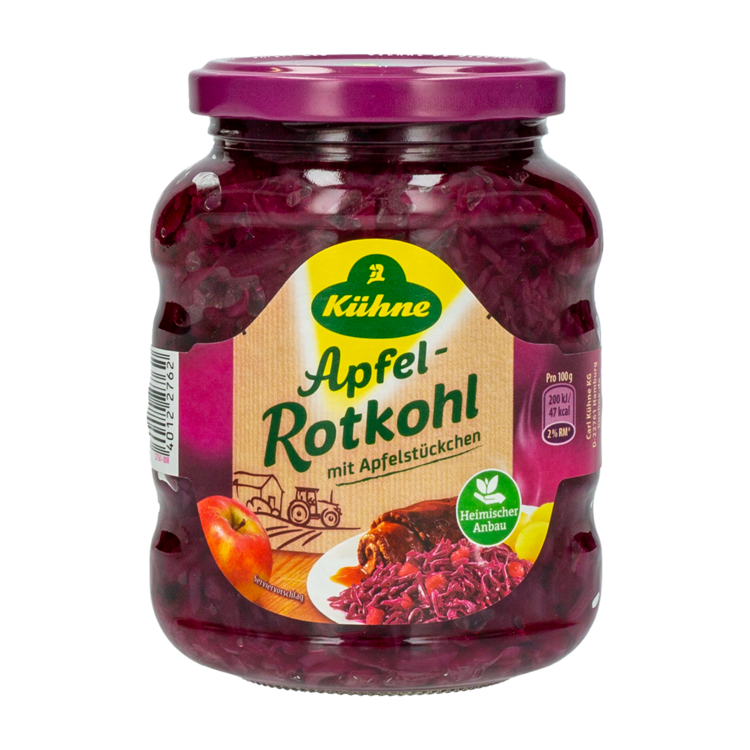 Col Morada Con Trozos De Manzana KÜHNE 350 G