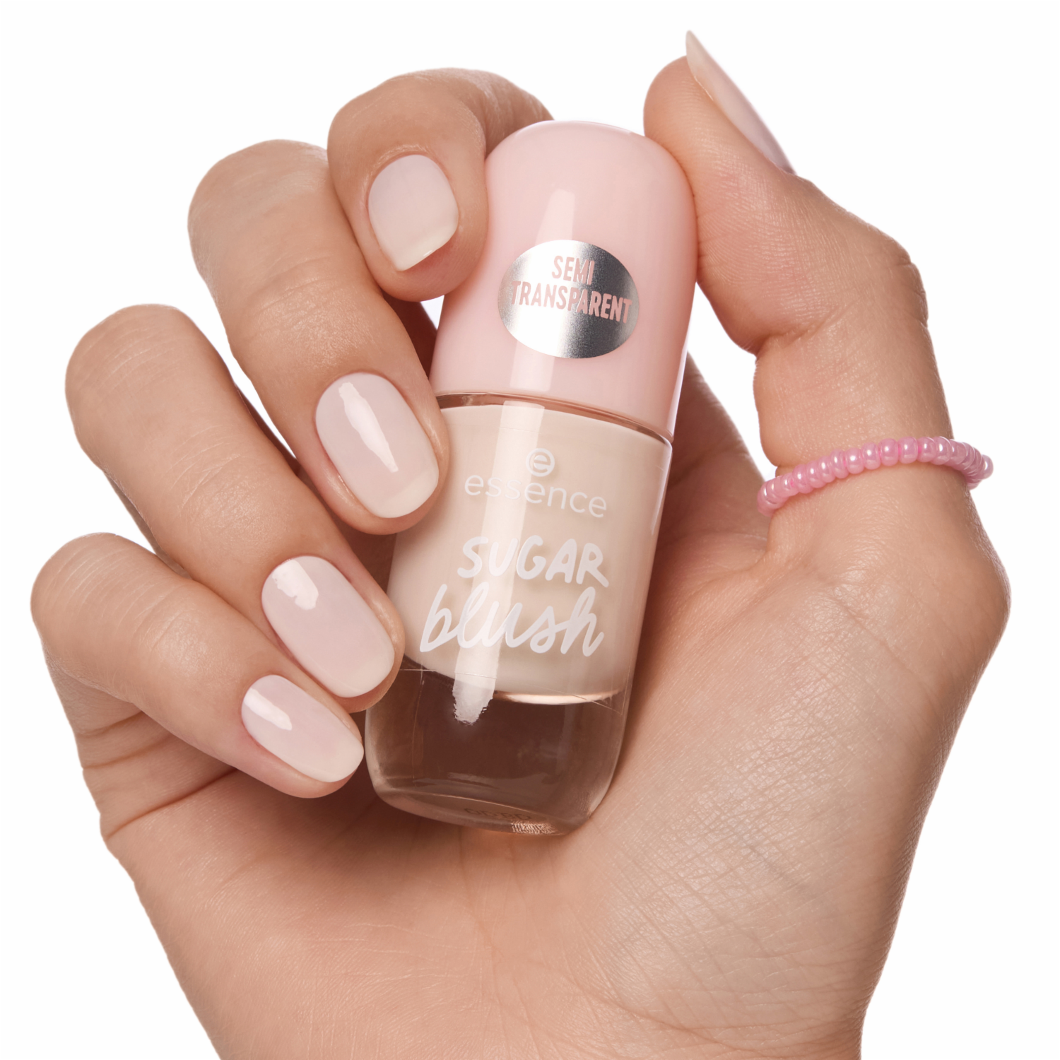 Esmalte De Uñas Gel Nail Colour Semi Transparente Sugar Blush ESSENCE 8 Ml
