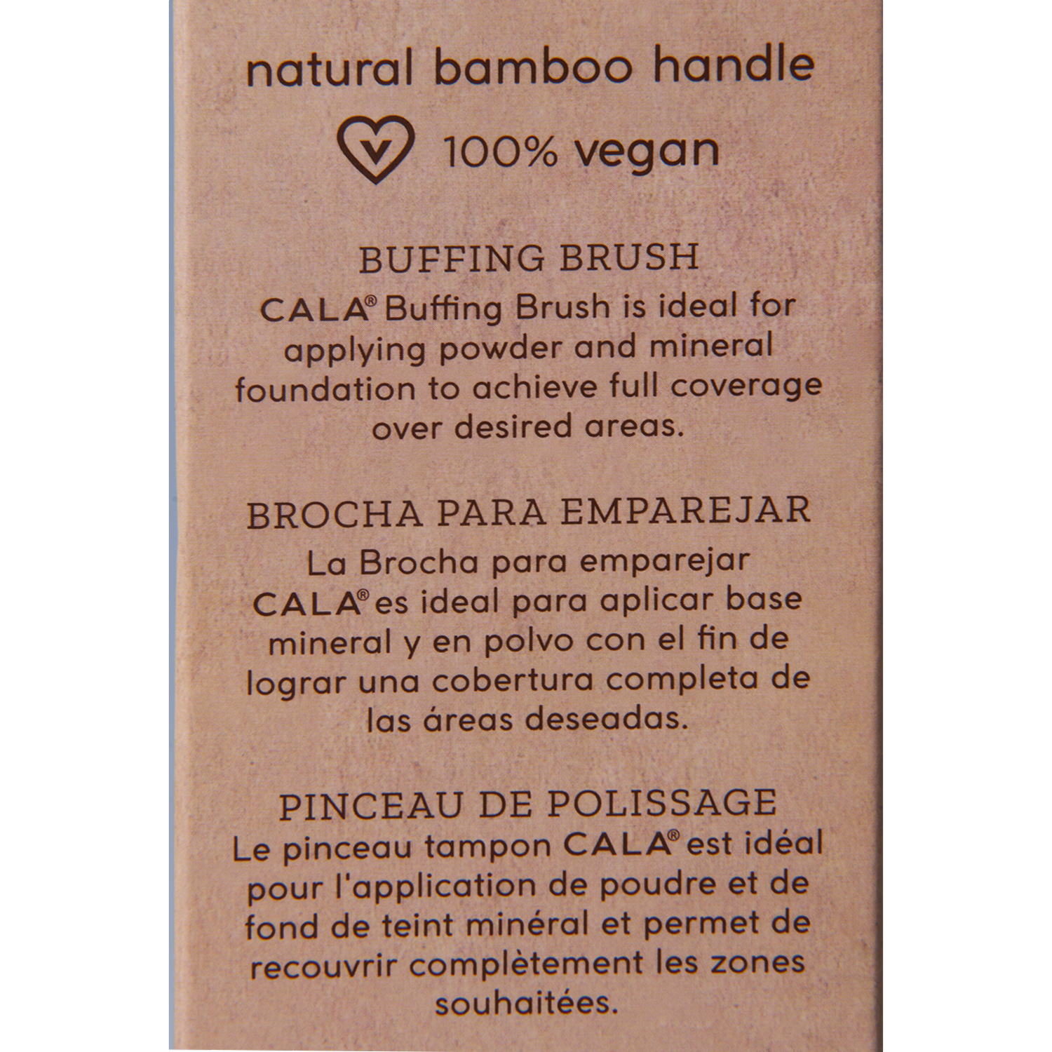 Brocha De Maquillaje Bamboo Buffing Brush CALA 1 U