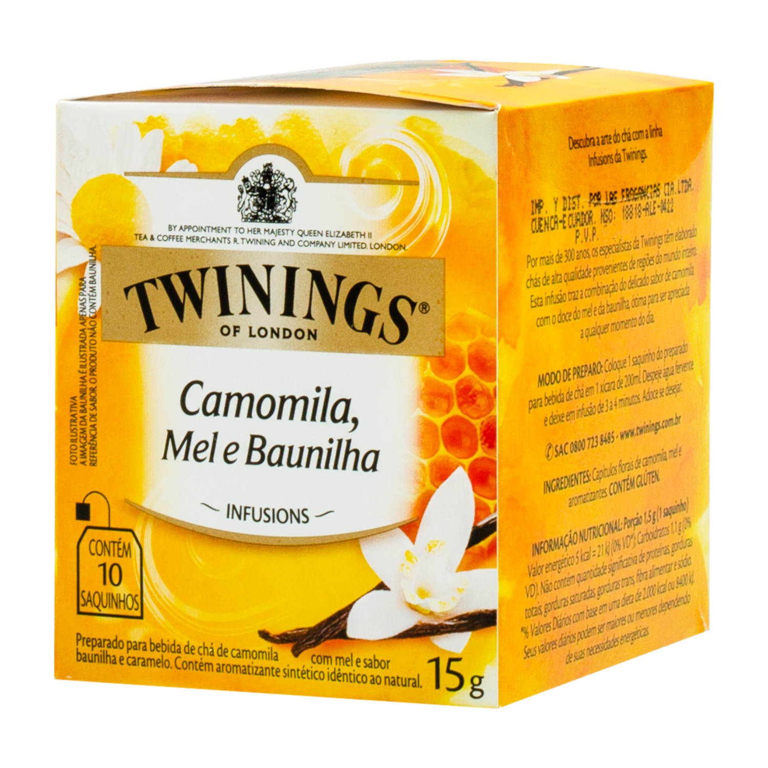 Té Manzanilla Miel Y Vainilla TWININGS 15 G