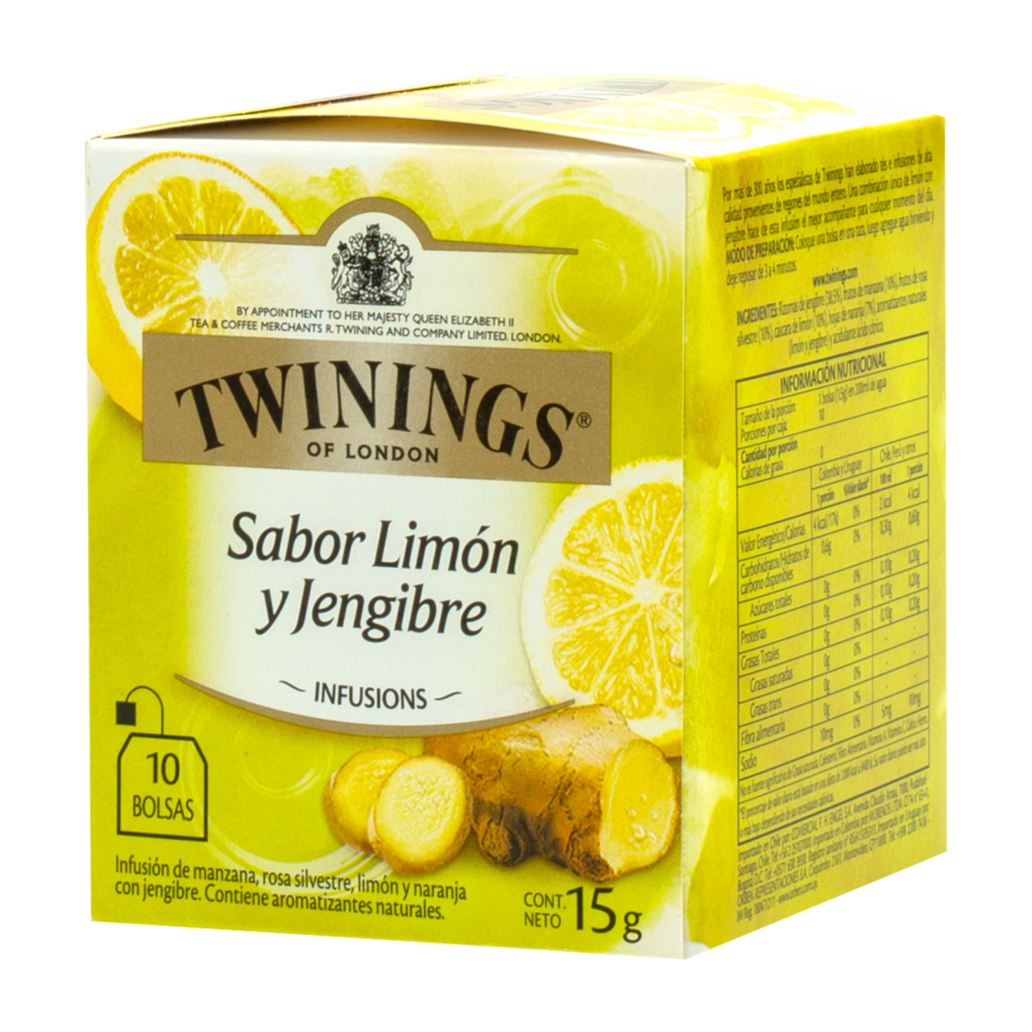 Té Limón Y Jengibre TWININGS 15 G