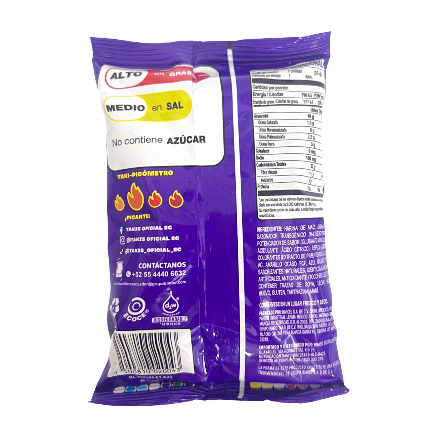 Takis Bocaditos De Maíz Original BARCEL 42 G