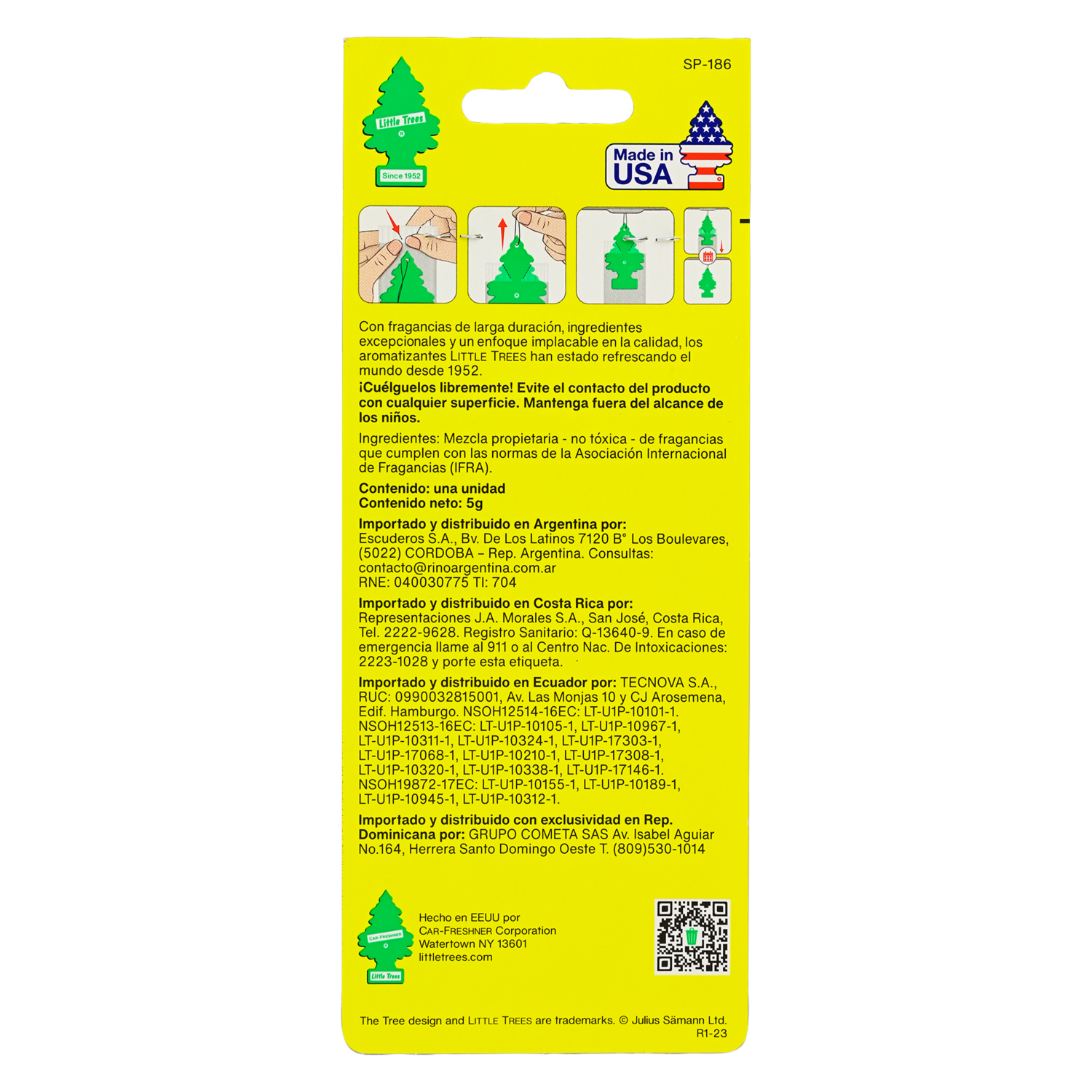 Ambiental Para Auto Pina Colada LITTLE TREES Unidad