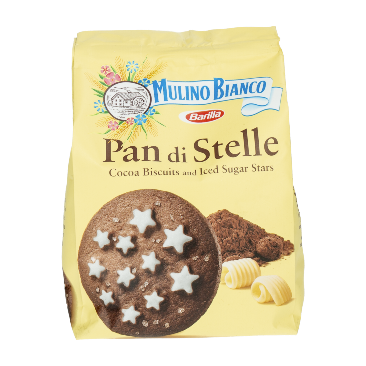 Galletas Dulces De Cacao Con Estrellas de Azúcar Glas BARILLA 200 G