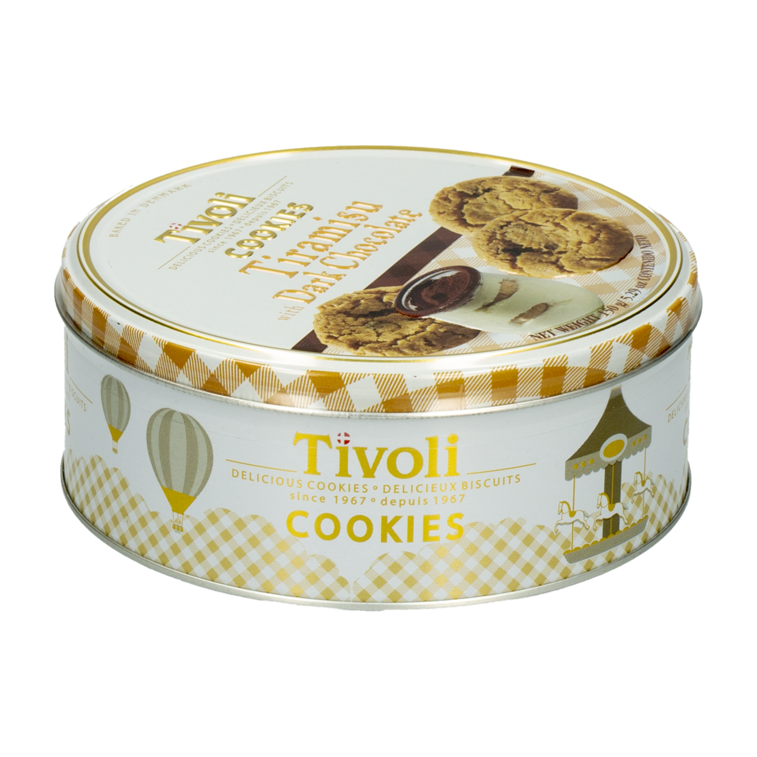 Galletas Dulces Tiramisú Chocolate Amargo TIVOLI 150 G