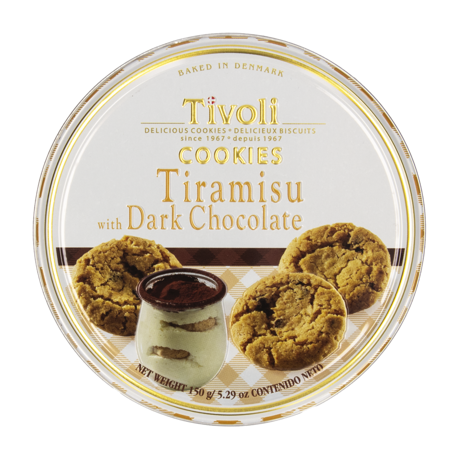 Galletas Dulces Tiramisú Chocolate Amargo TIVOLI 150 G