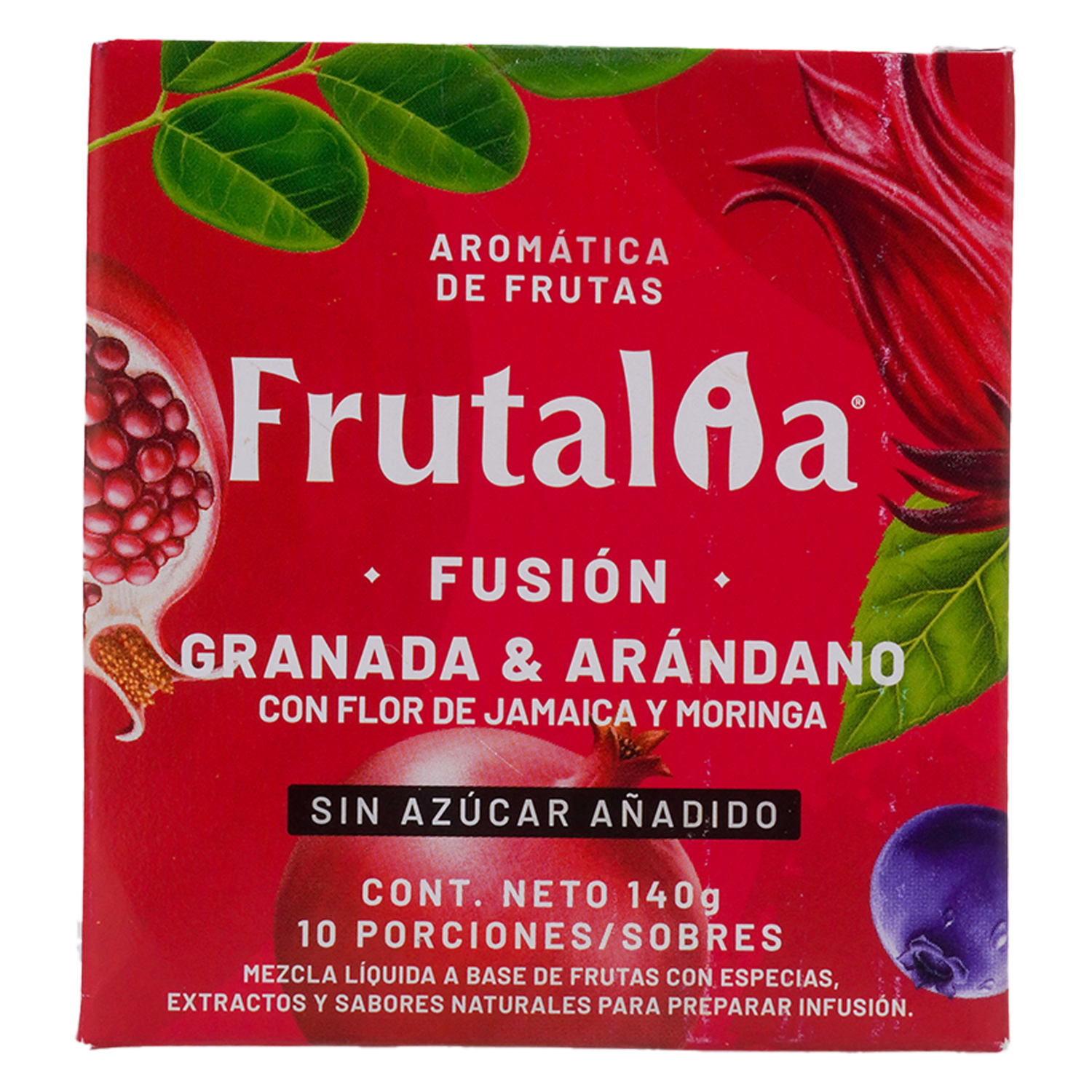 Té Fusión Granda Y Arándanos Con Flor De Jamaica Y Moringa FRUTALIA 140 G