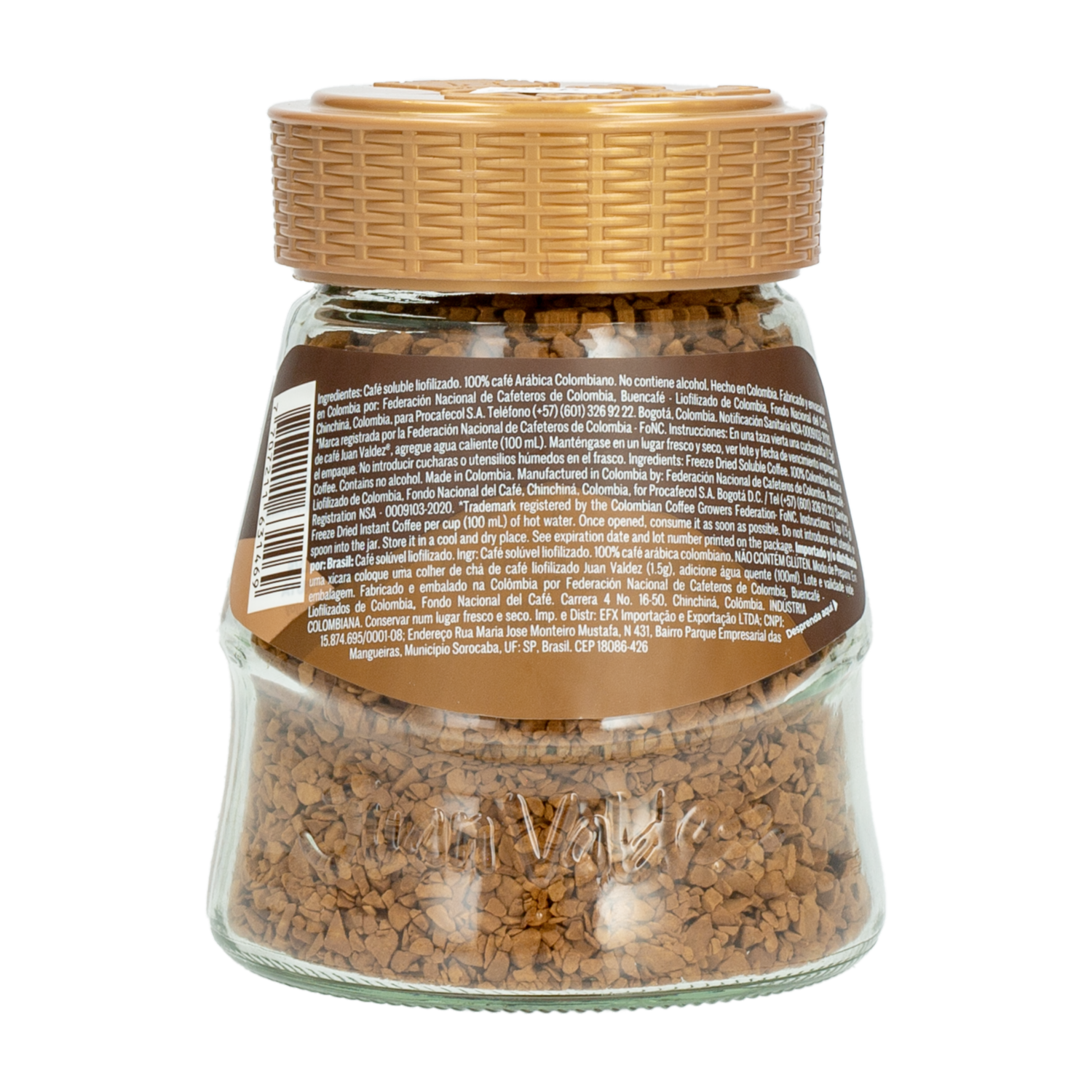 Café Instantáneo Liofilizado JUAN VALDEZ 95 G