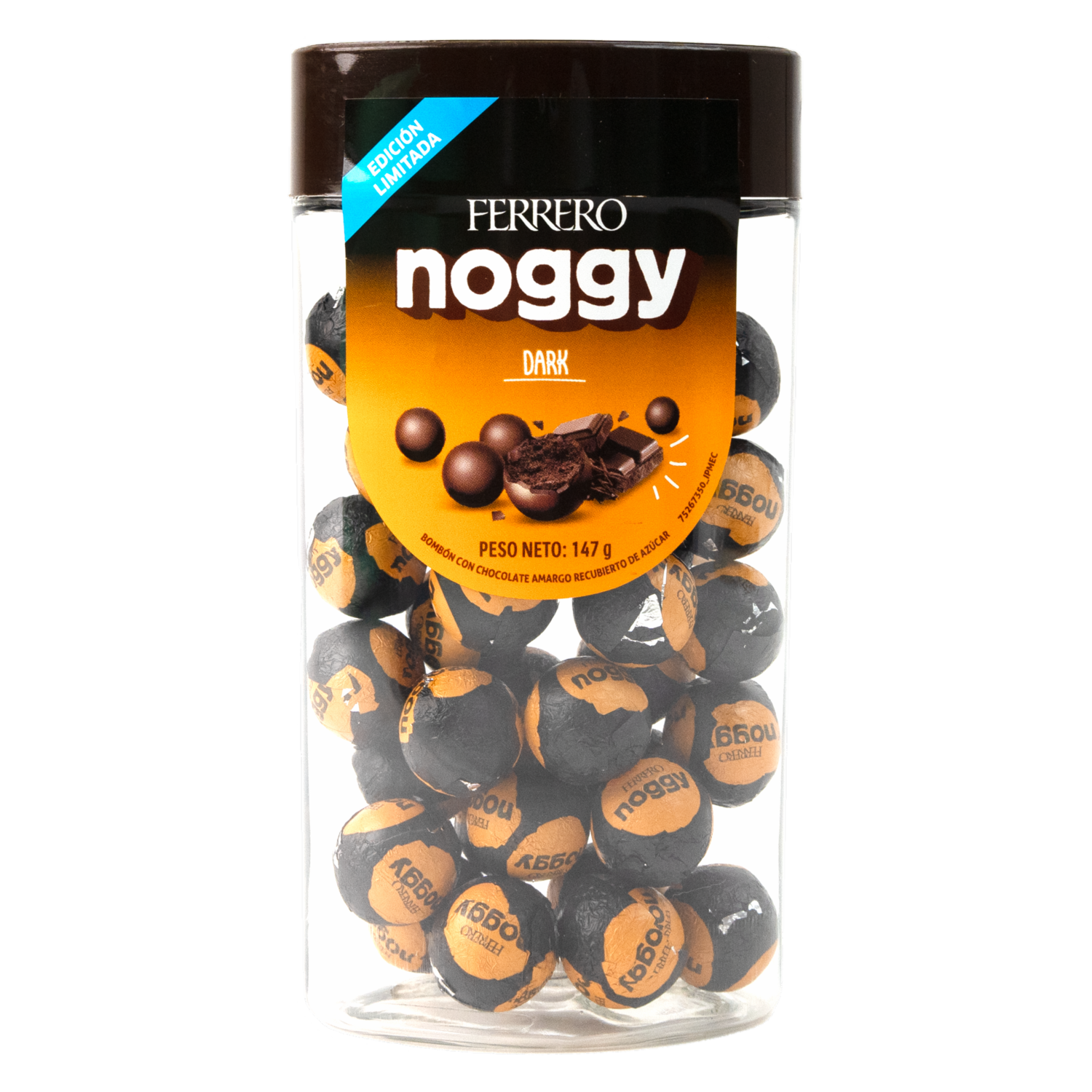 Bombones De Chocolate Amargo Dark Recubierto De Azúcar NOGGY 147 G