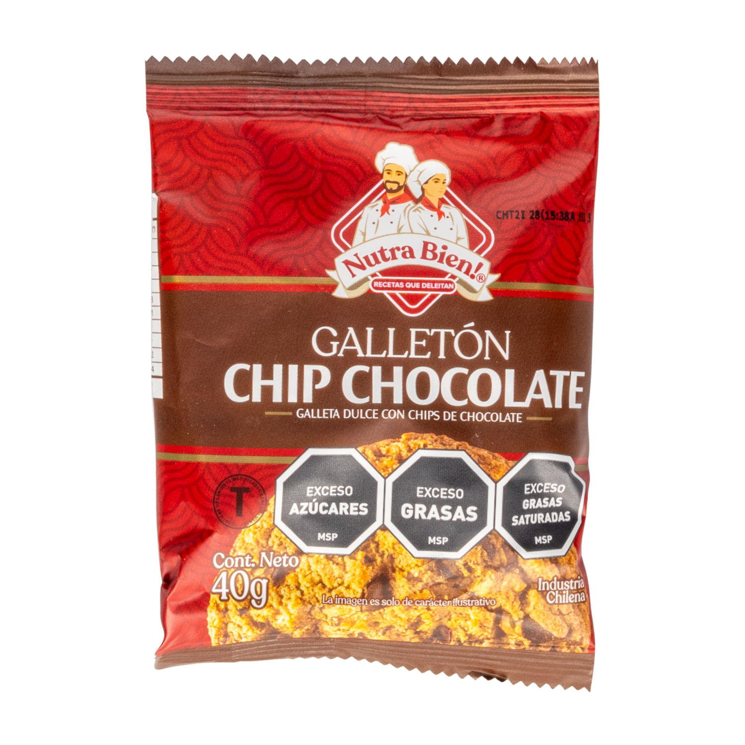 Galletas Dulces Con Chispas De Chocolate NUTRA BIEN 40 G