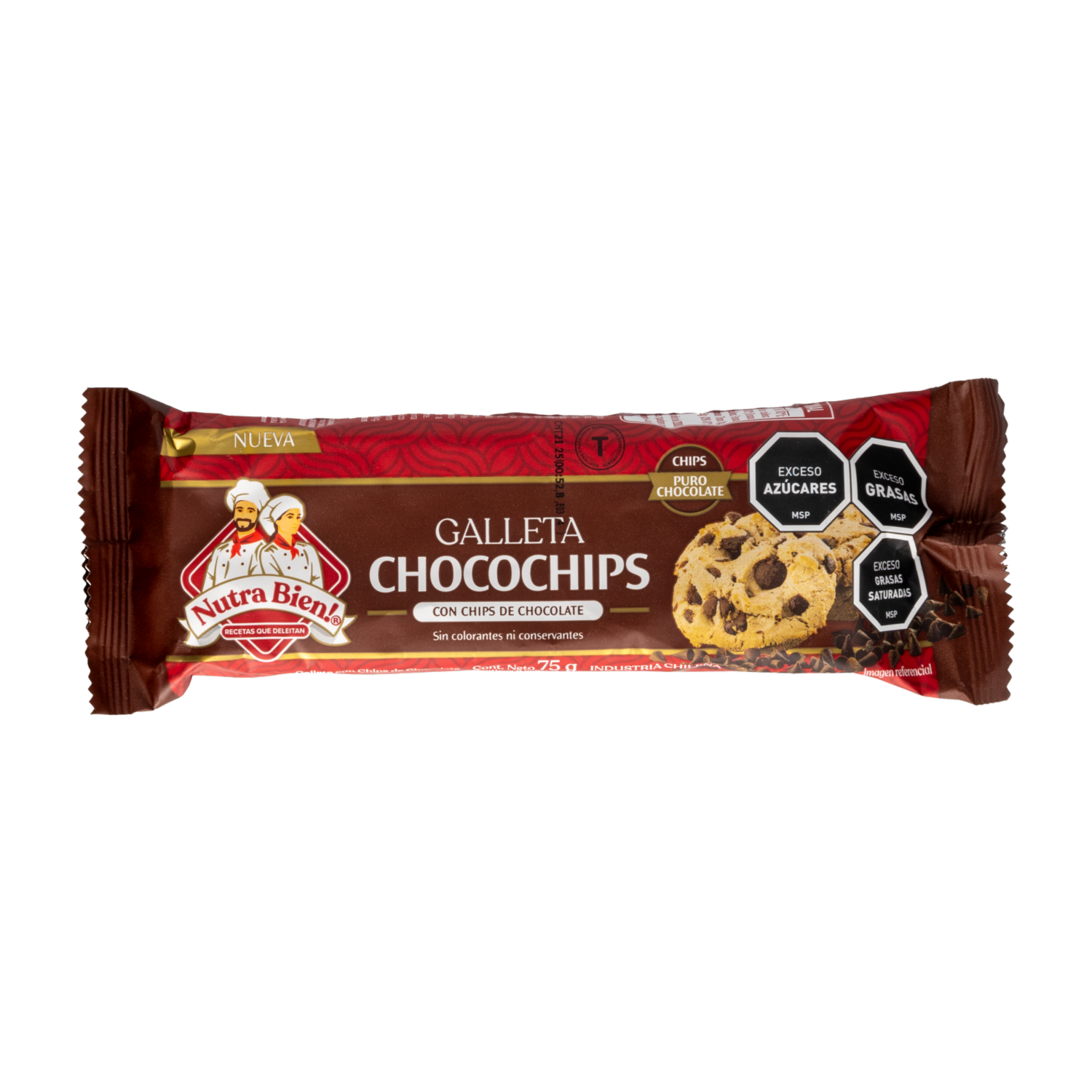 Galletas Dulces Chocochips Con Chispas De Chocolate NUTRA BIEN 75 G
