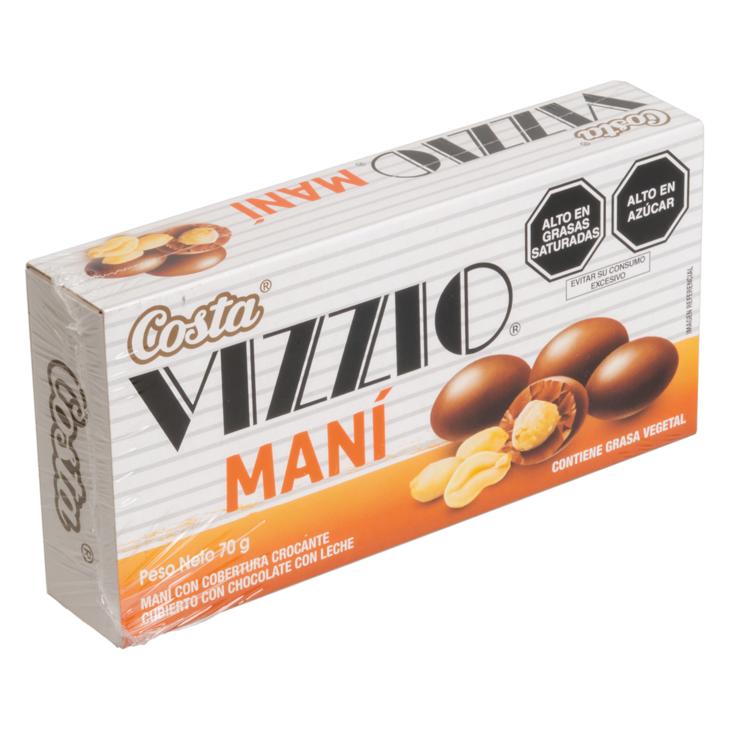 Maní Con Cobertura De Chocolate VIZZIO 70 G