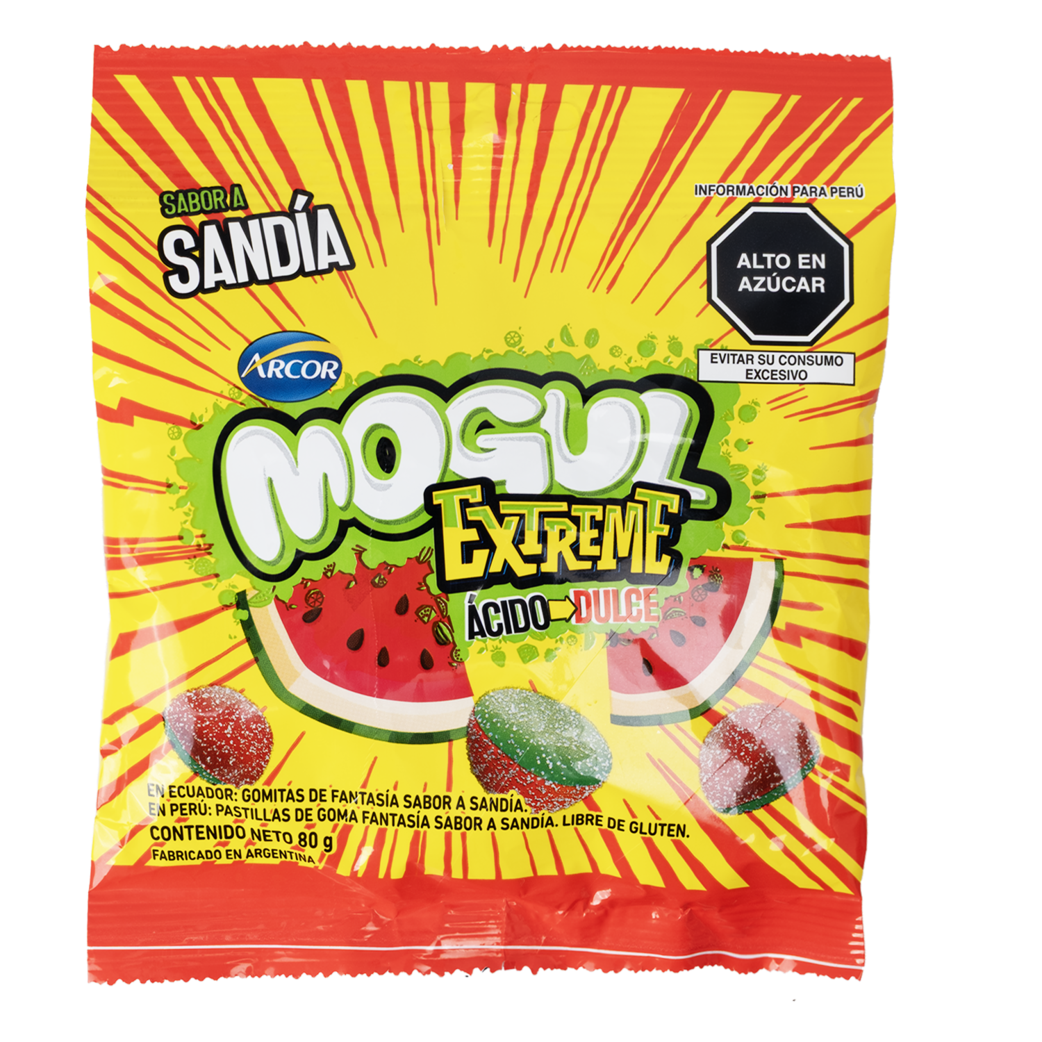 Gomita Extreme Sabor Sandia MOGUL EXTREME 80 G