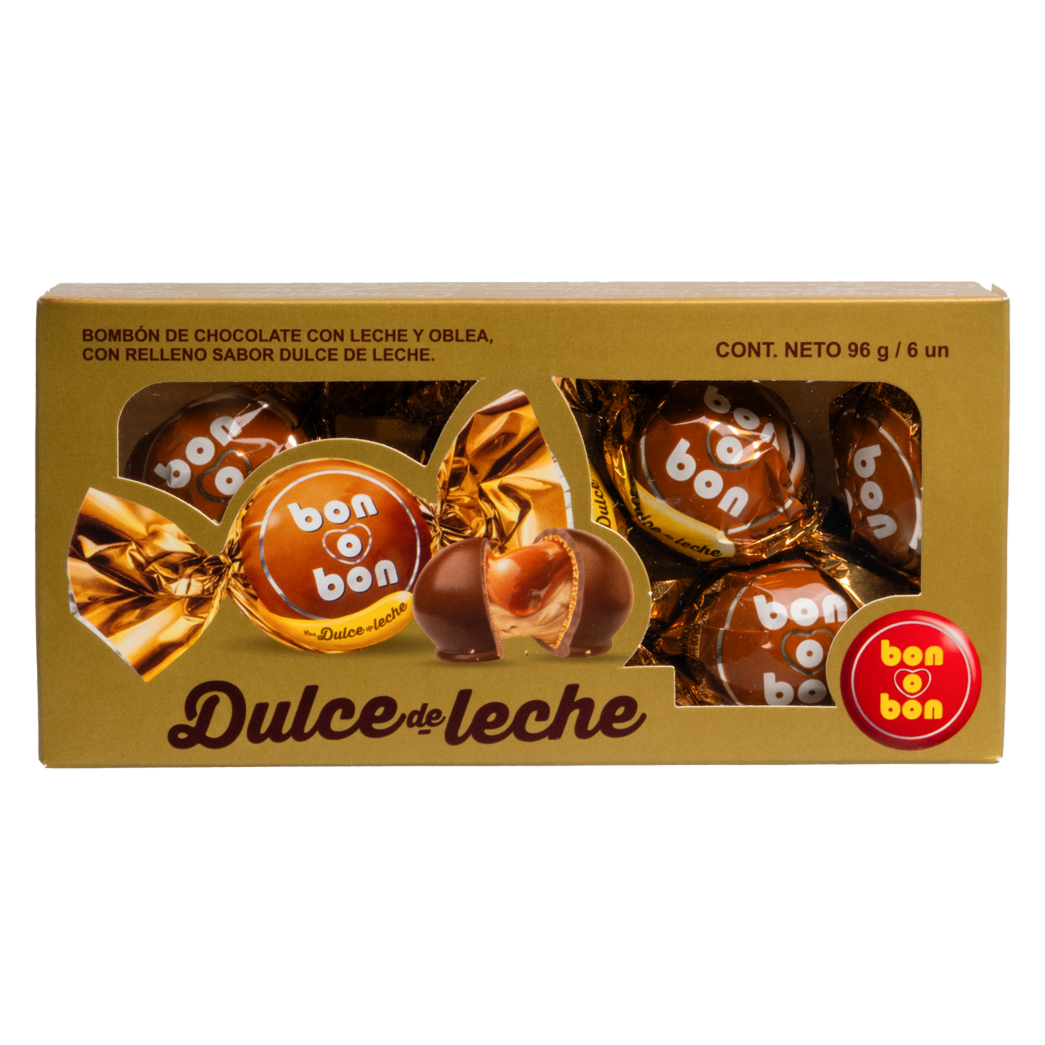 Chocolate Con Dulce De Leche BON O BON 96 G