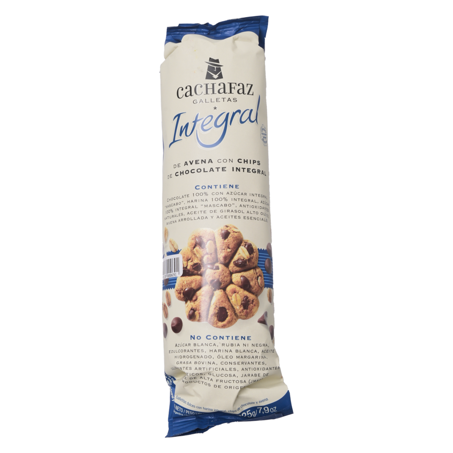 Galletas Integrales Con Chispas De Chocolate Y Avena CACHAFAZ 225 G