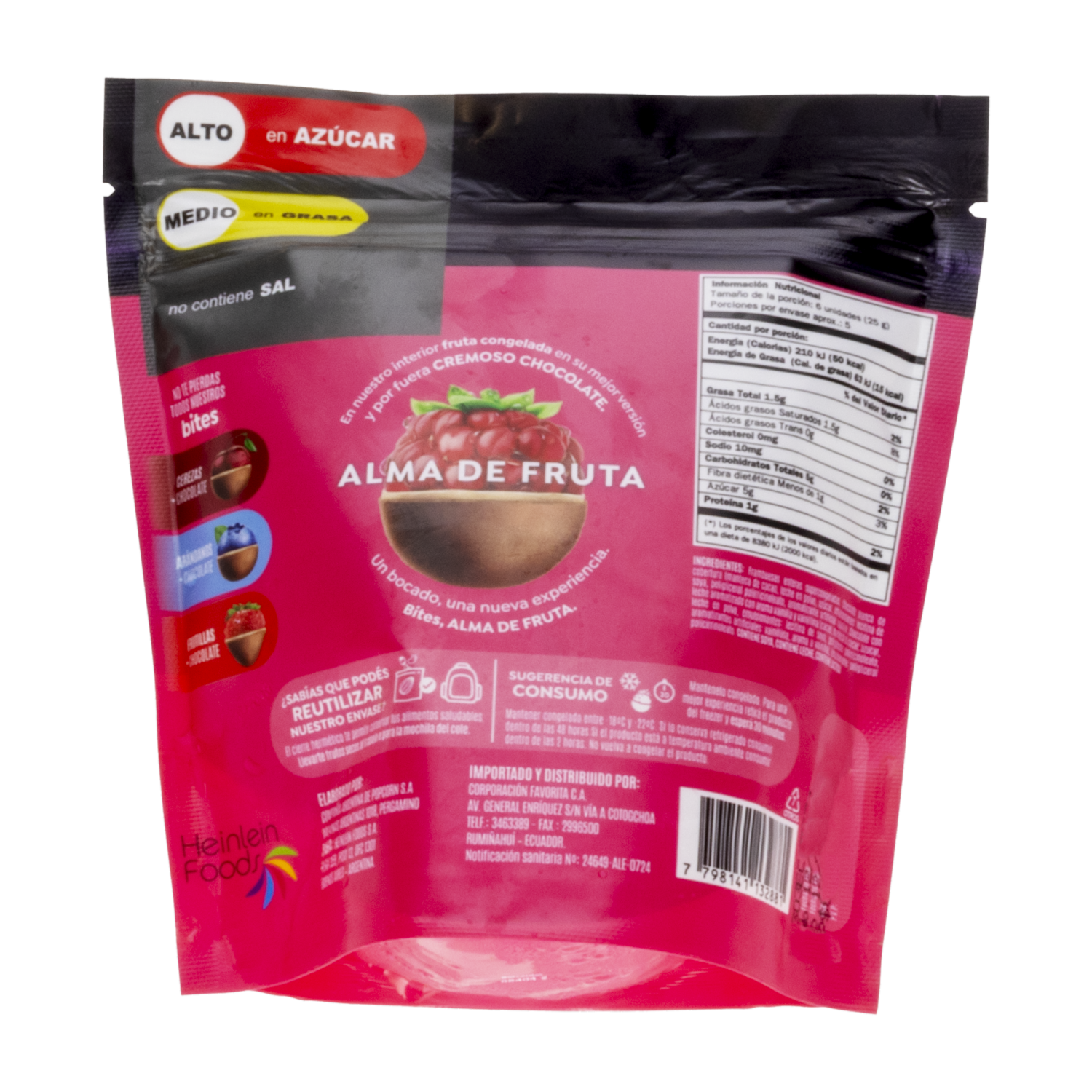 Bits De Frambuesa Con Chocolate KARINAT 120 G
