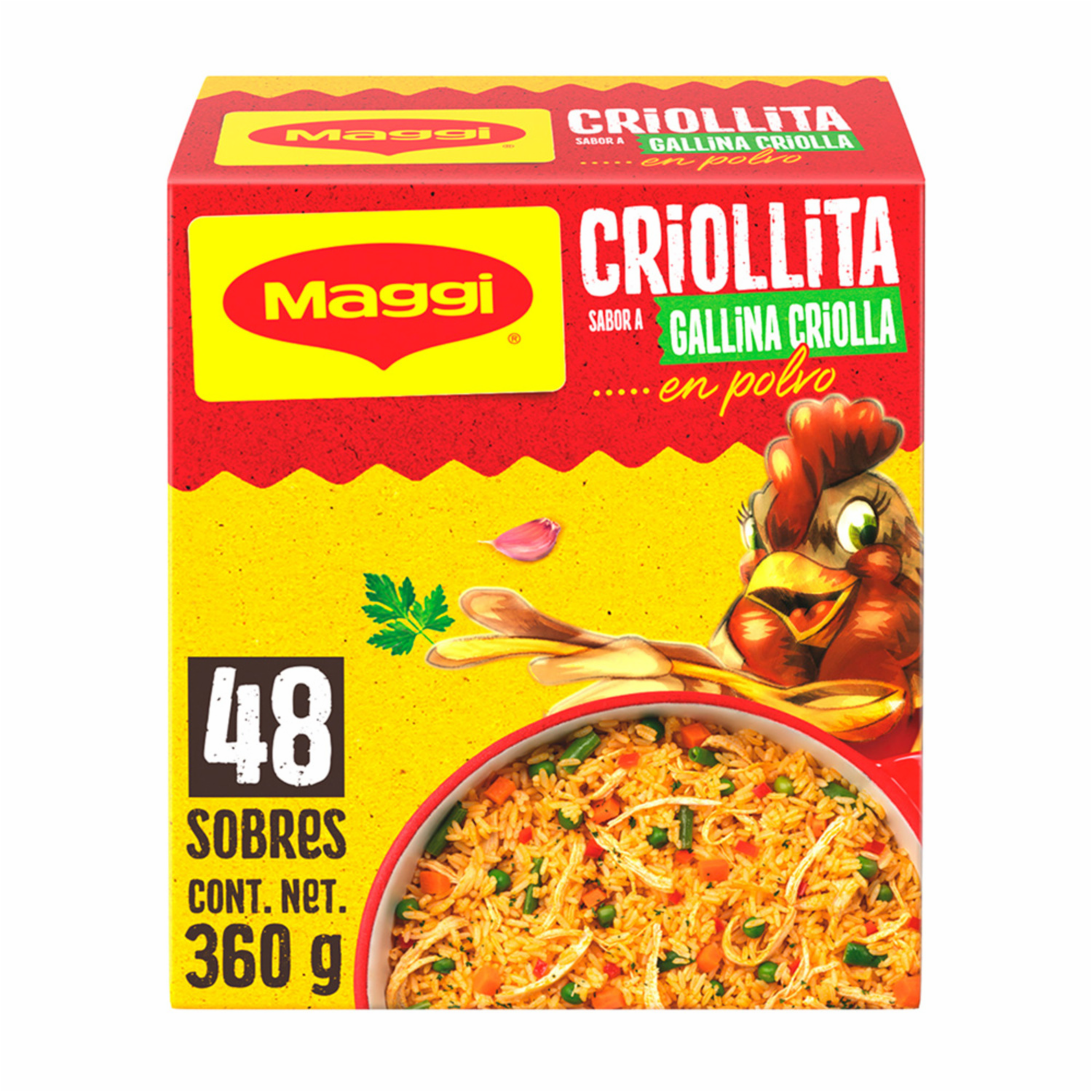 Caldo De Gallina En Polvo CRIOLLITA X 48 Sobres