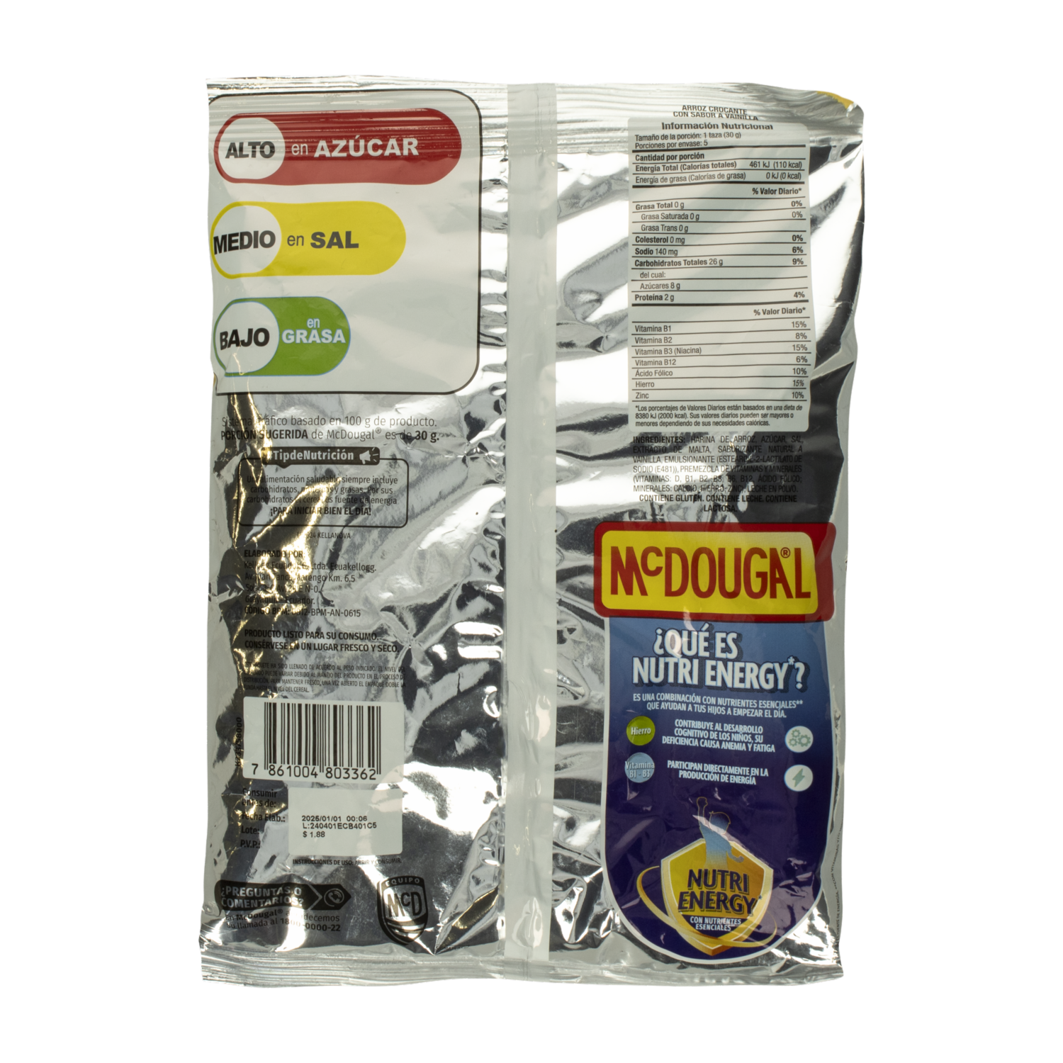 Arroz Crocante Sabor A Vainilla MC.DOUGAL 150 G