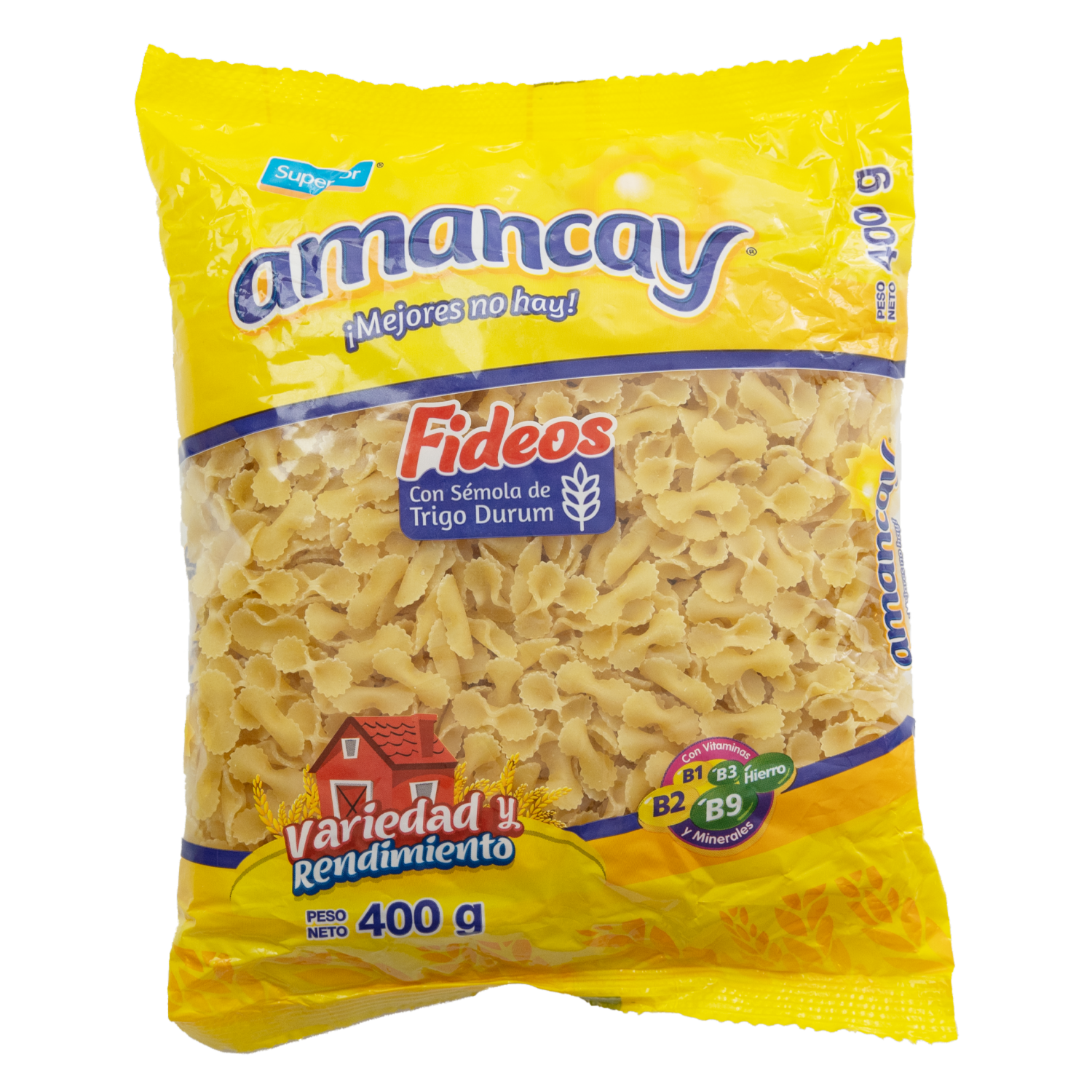 Fideos Lazo 900 AMANCAY 400 G