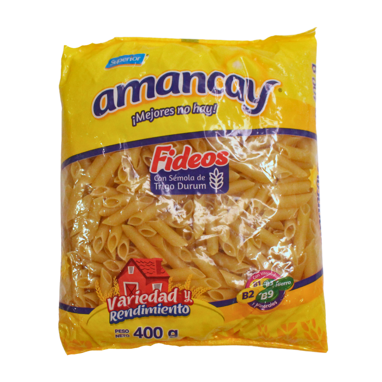 Fideos Pluma Chica AMANCAY 400 G