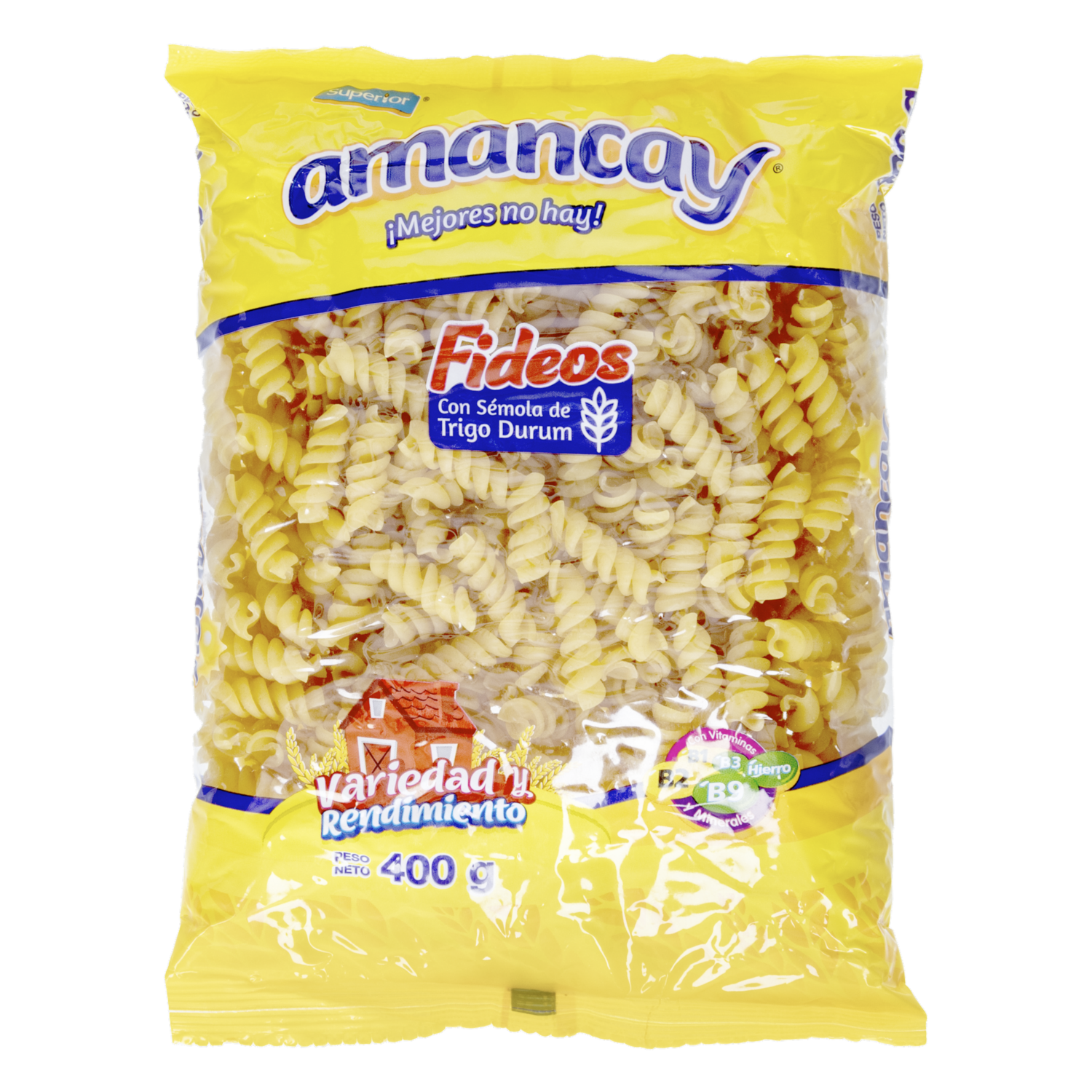 Fideos Tornillo AMANCAY 400 G