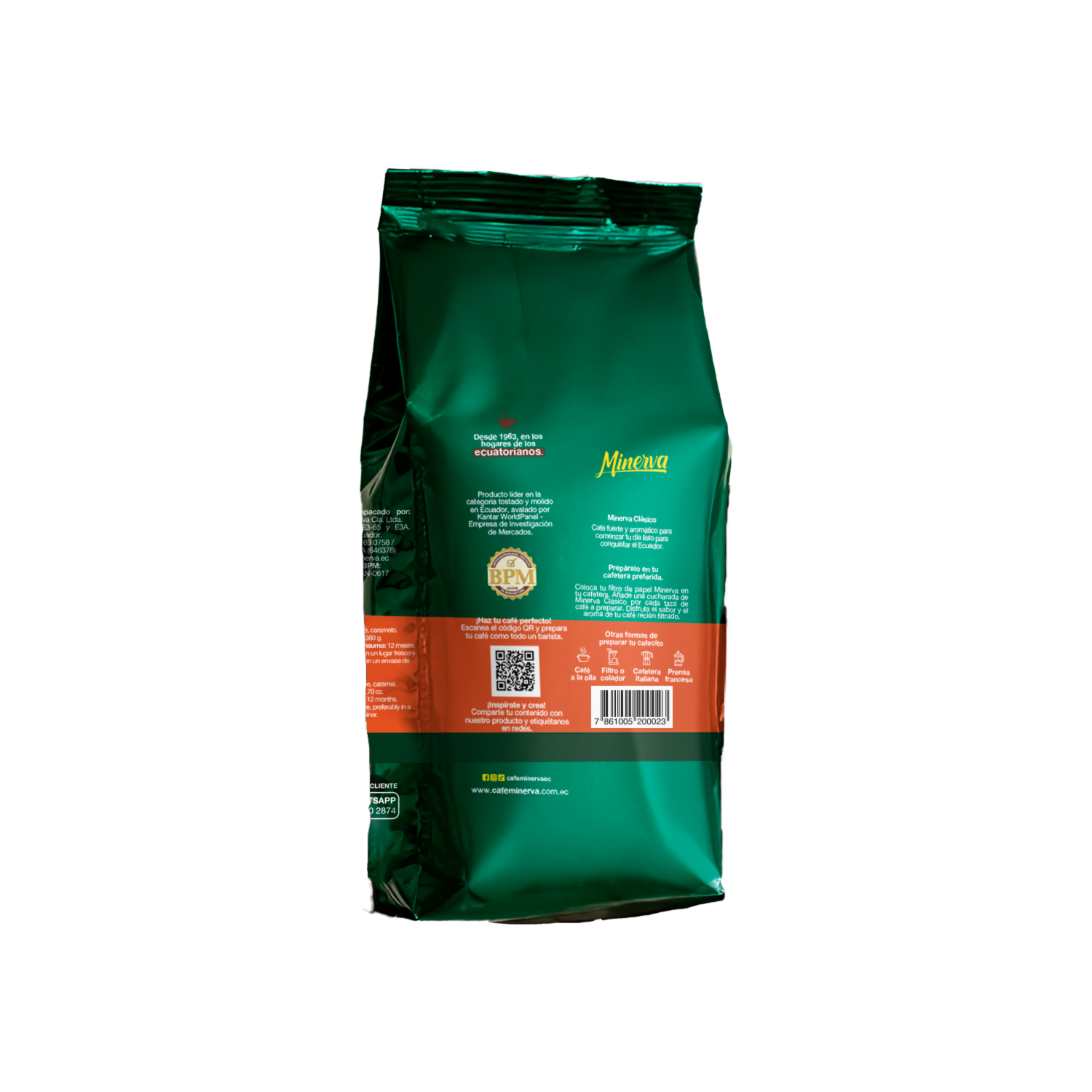 Café Tostado Y Molido Clásico MINERVA 200 G